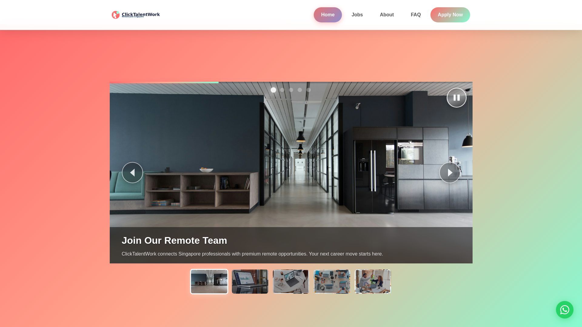 website screenshot of https://clicktalentwork.com/