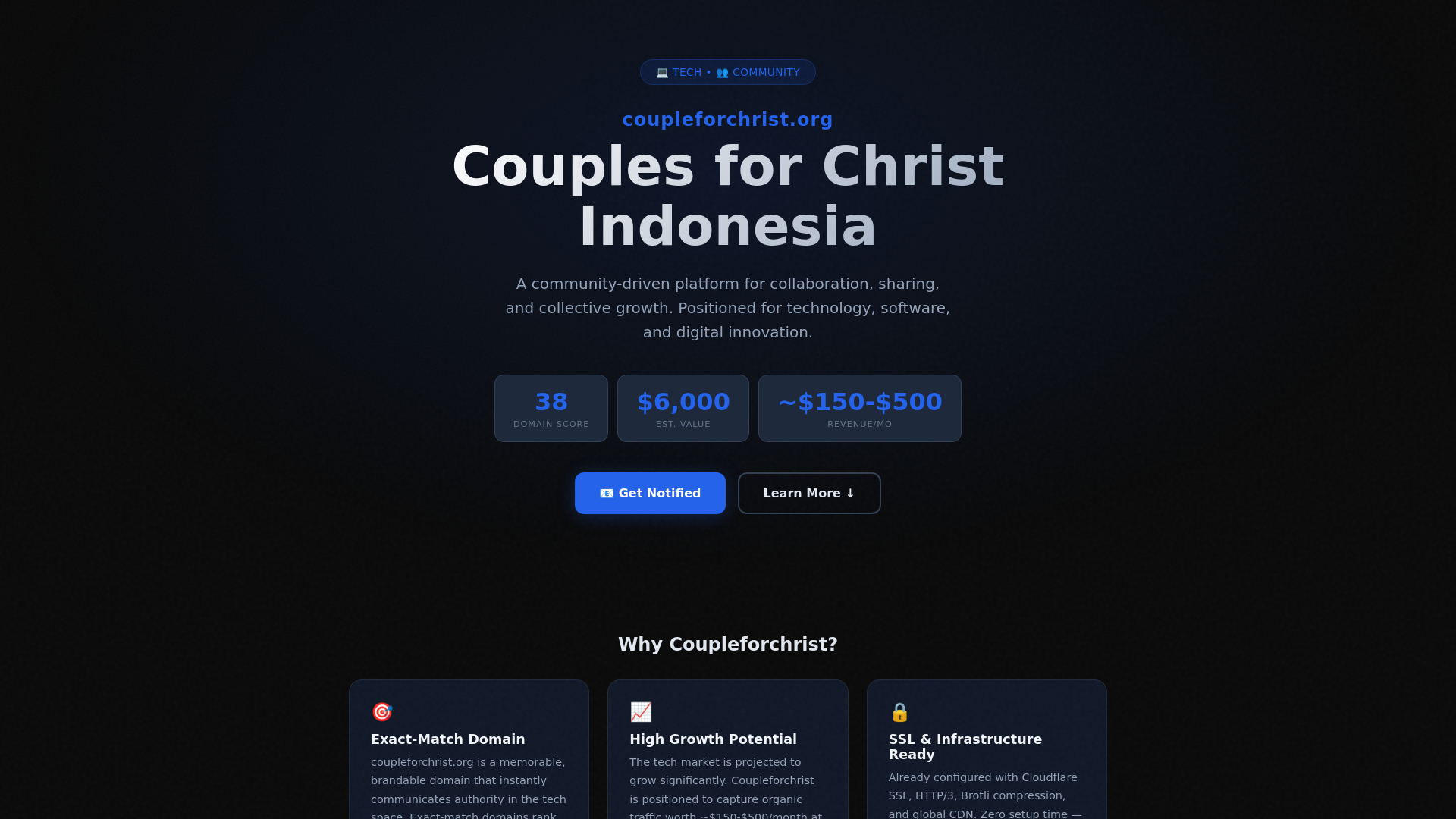 website screenshot of https://couplesforchrist.org/