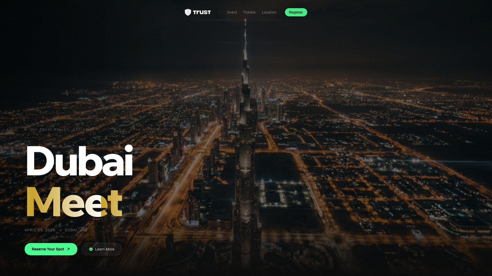 website screenshot of https://trust-meetup.online