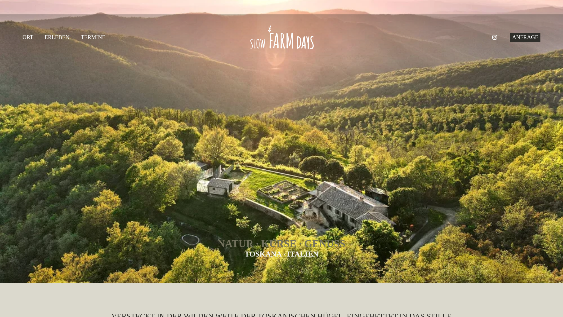 website screenshot of https://slowfarmdays.de/