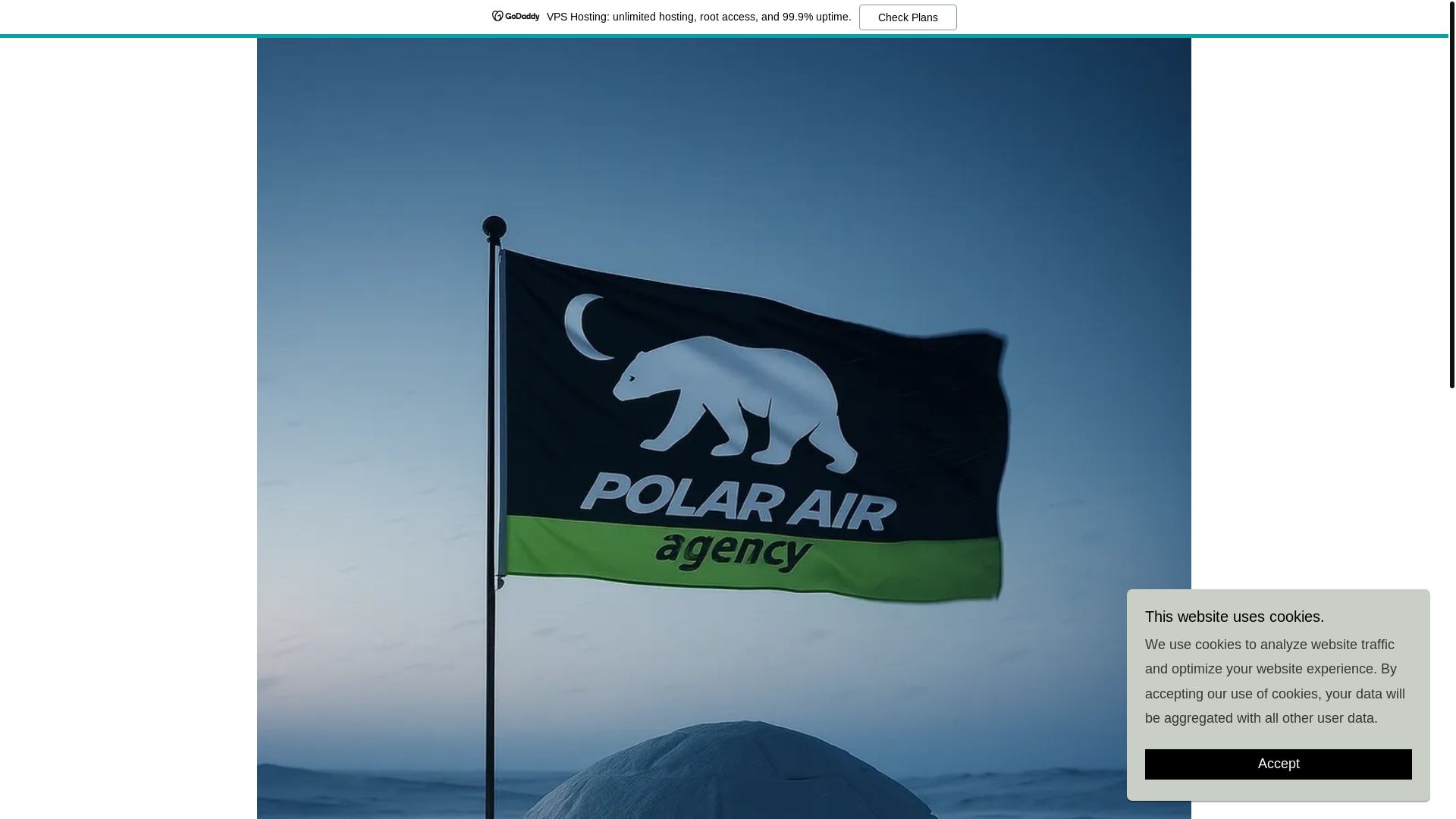 website screenshot of https://polarair.ai/