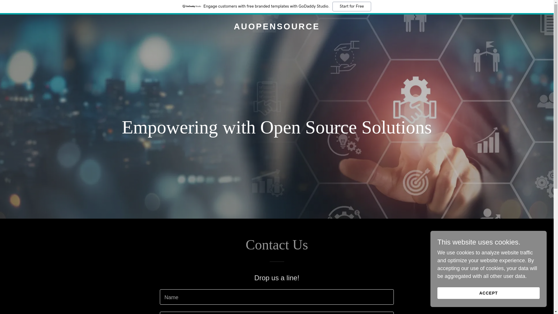 website screenshot of https://auopensource.com/