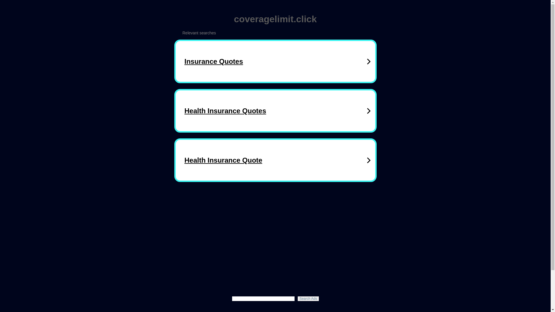 website screenshot of https://coveragelimit.click/