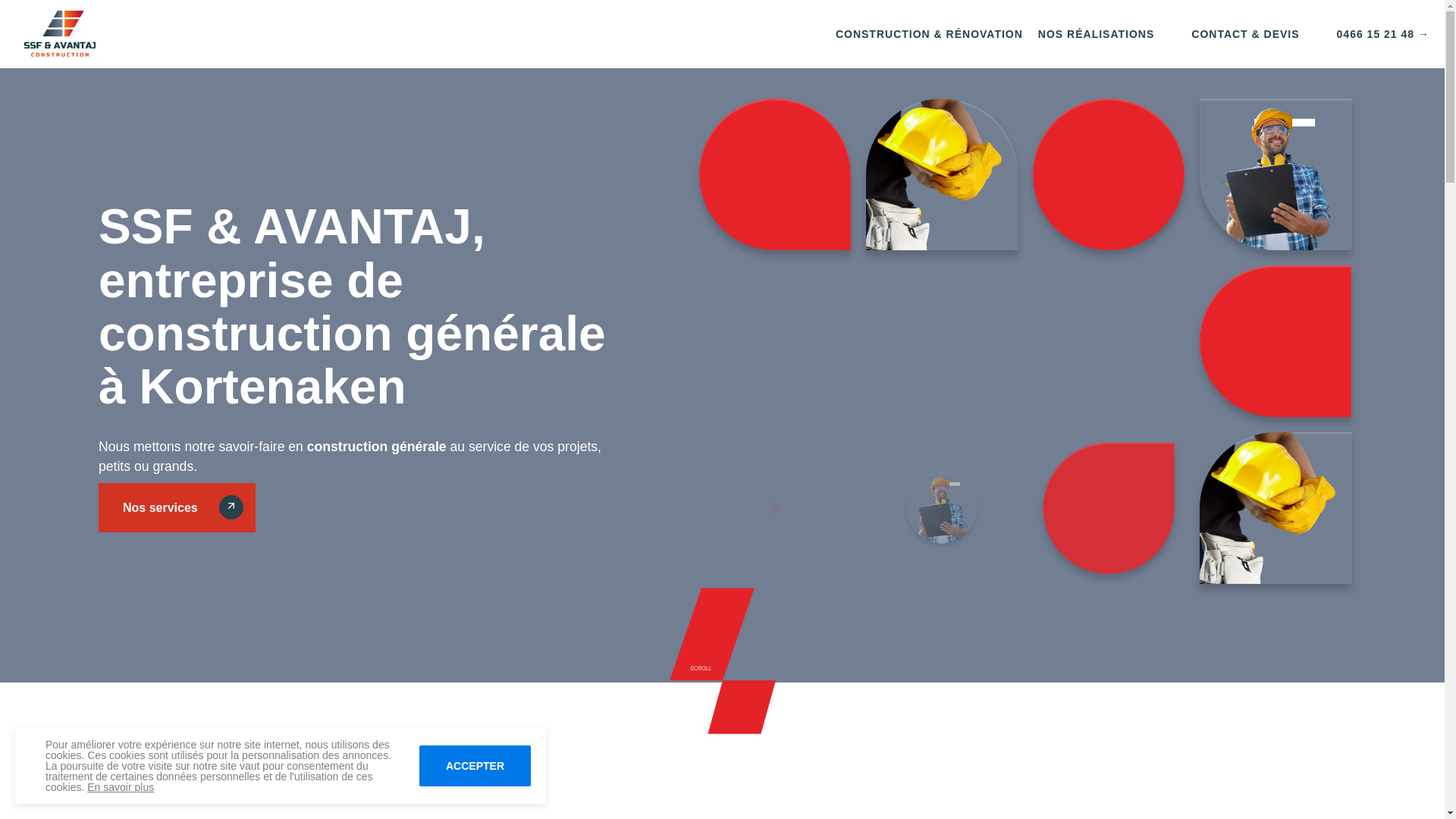 website screenshot of https://ssf-avantaj.be/