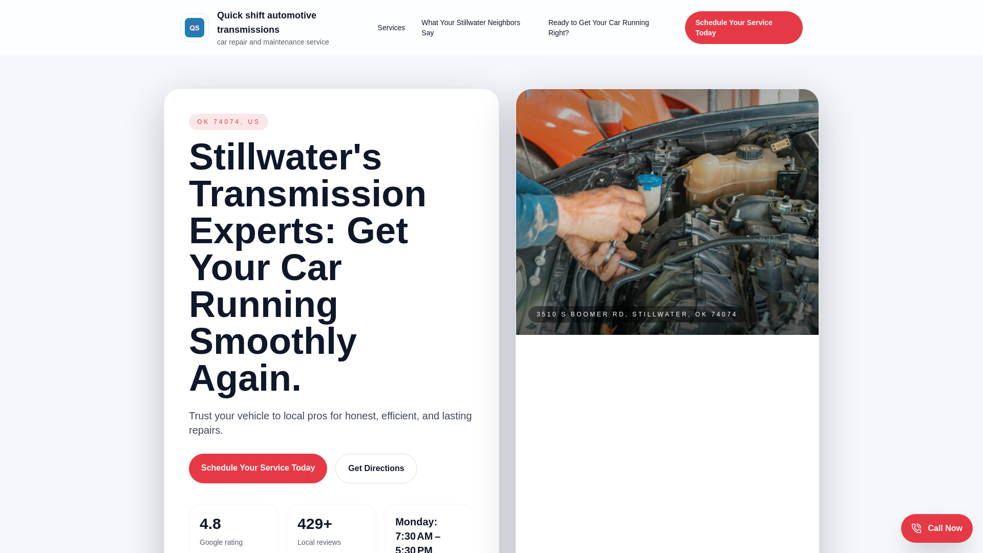 website screenshot of https://quick-shift-automotive-transmissions-lead-demo.pages.dev/