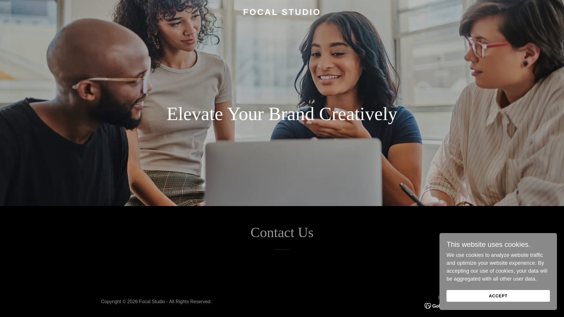 website screenshot of https://focalstudio.co.za