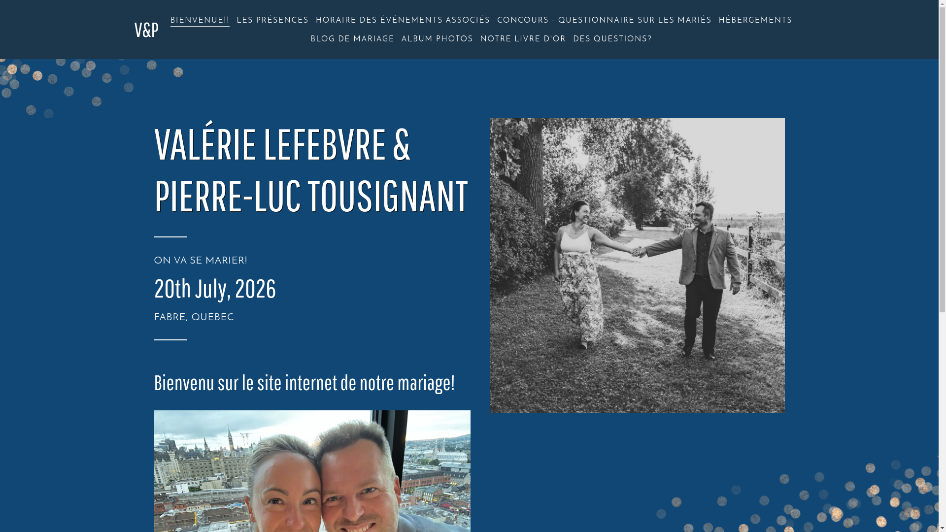 website screenshot of https://valerieetpierreluc.com/