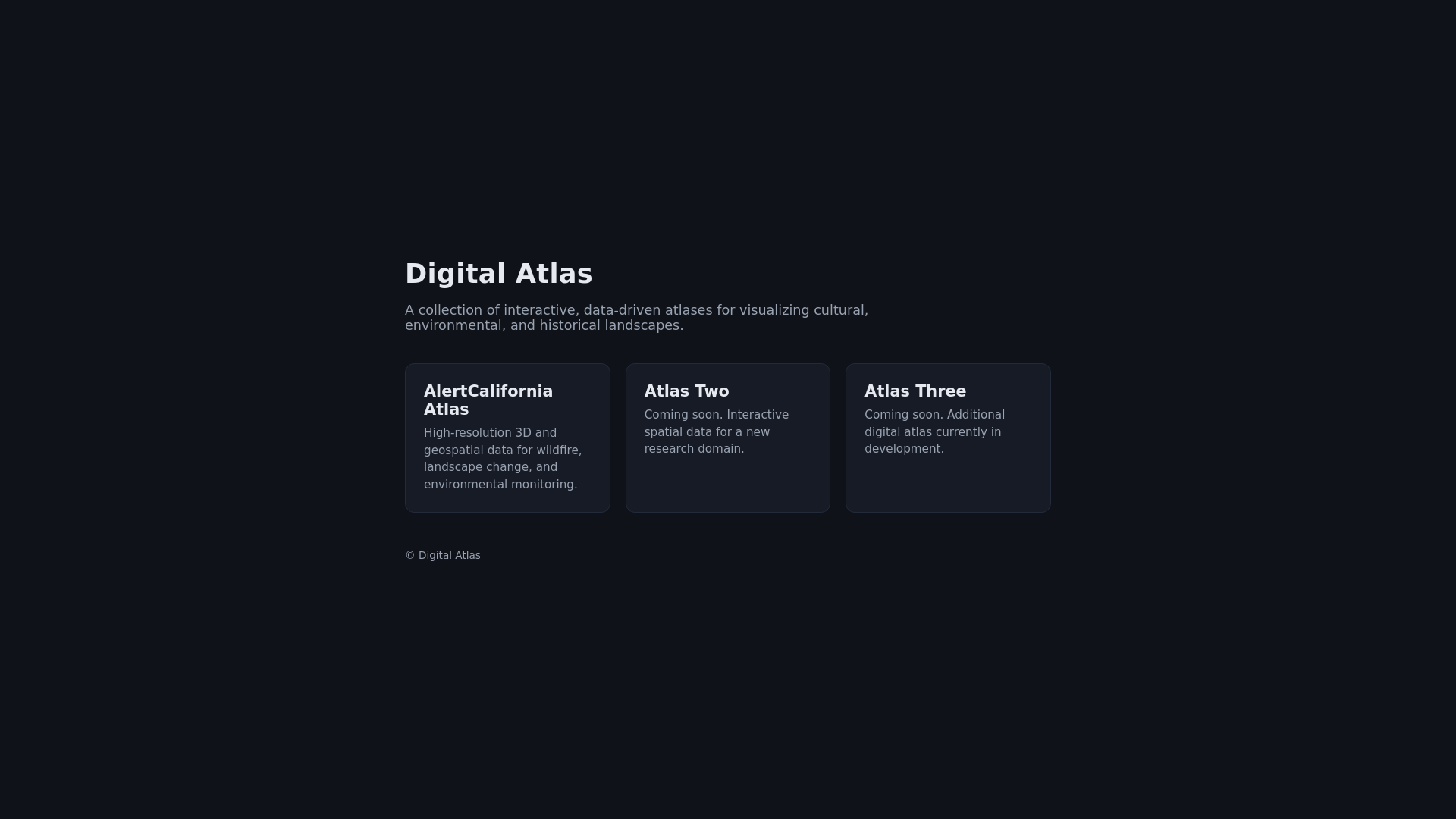 website screenshot of https://digital-atlas.org/