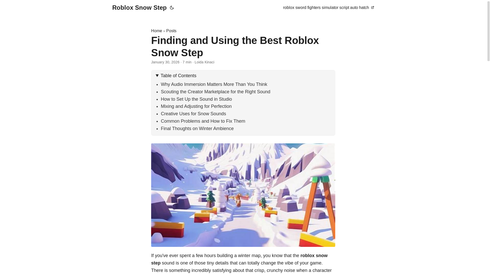 website screenshot of https://roblox-snow-step.pages.dev/