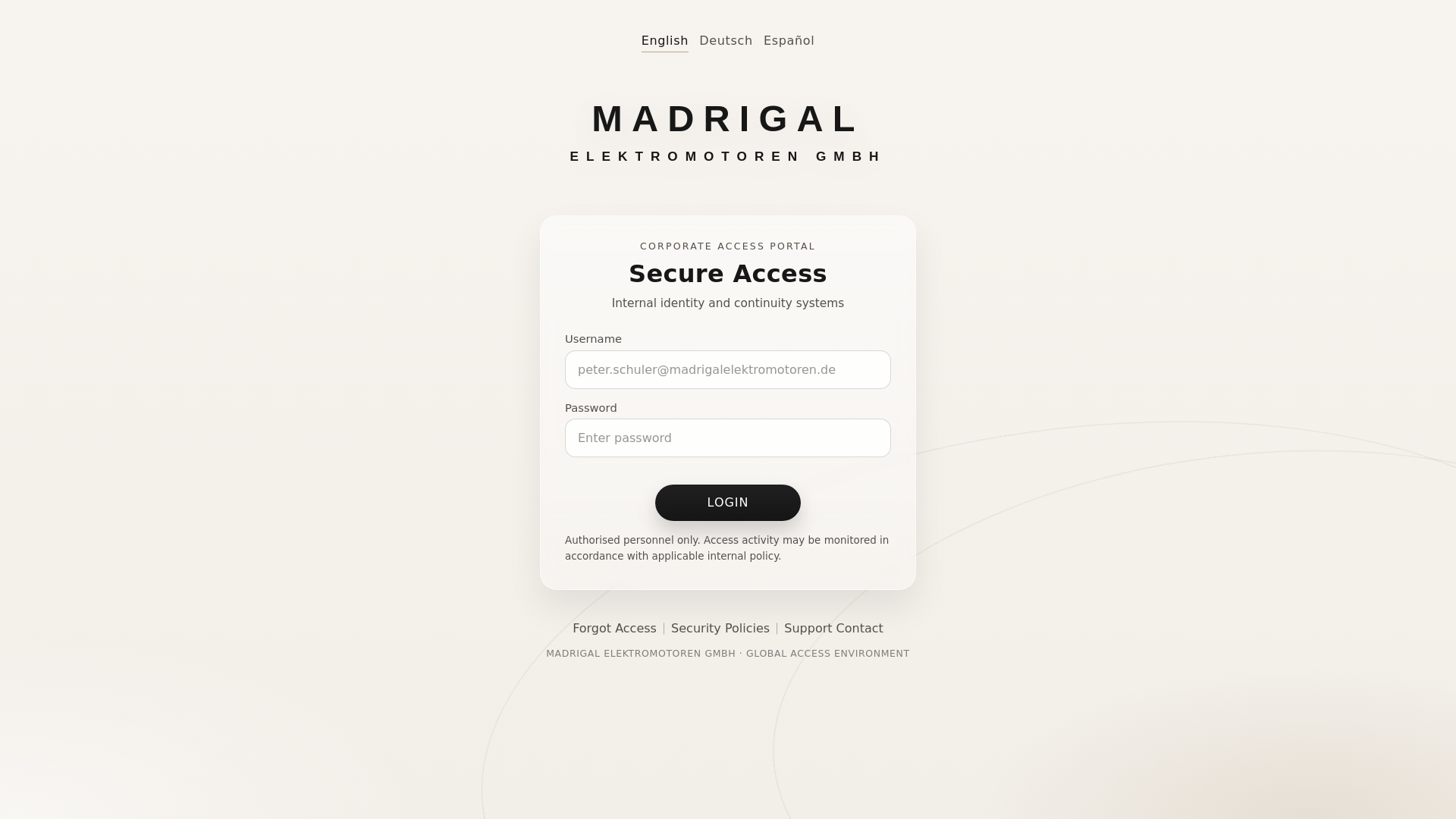 website screenshot of https://madrigalelektromotoren.de