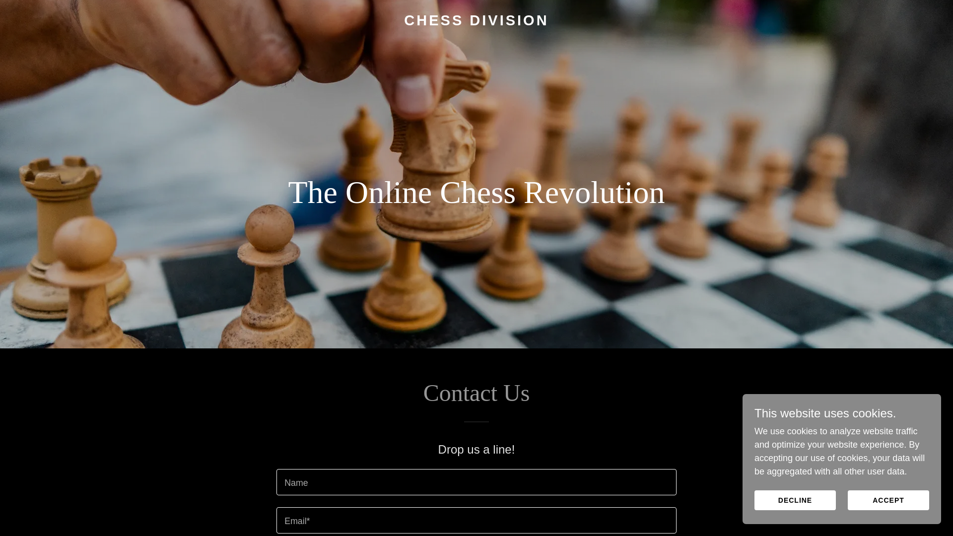website screenshot of https://chessdivision.com