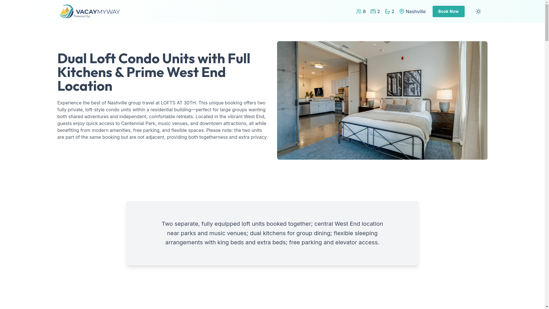 website screenshot of https://unitymusiccity.vacations/