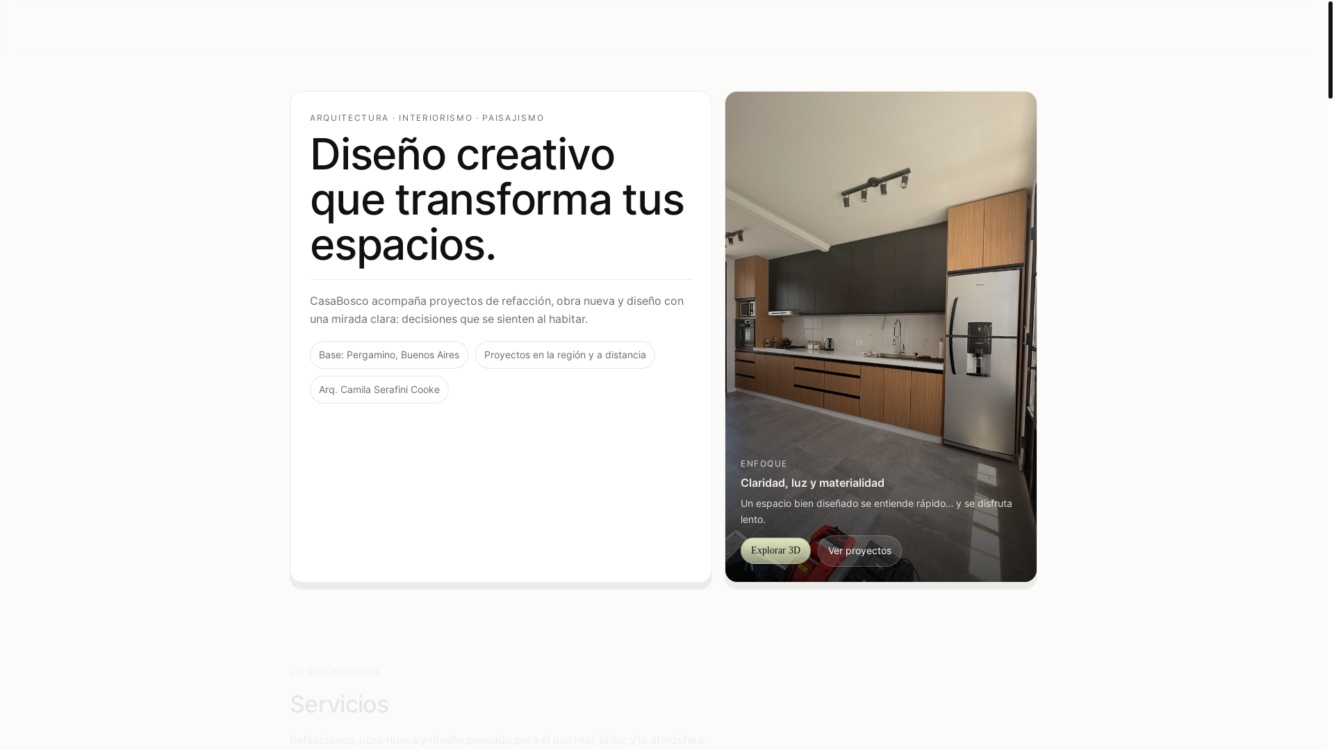 website screenshot of https://casaboscoarq.com.ar/