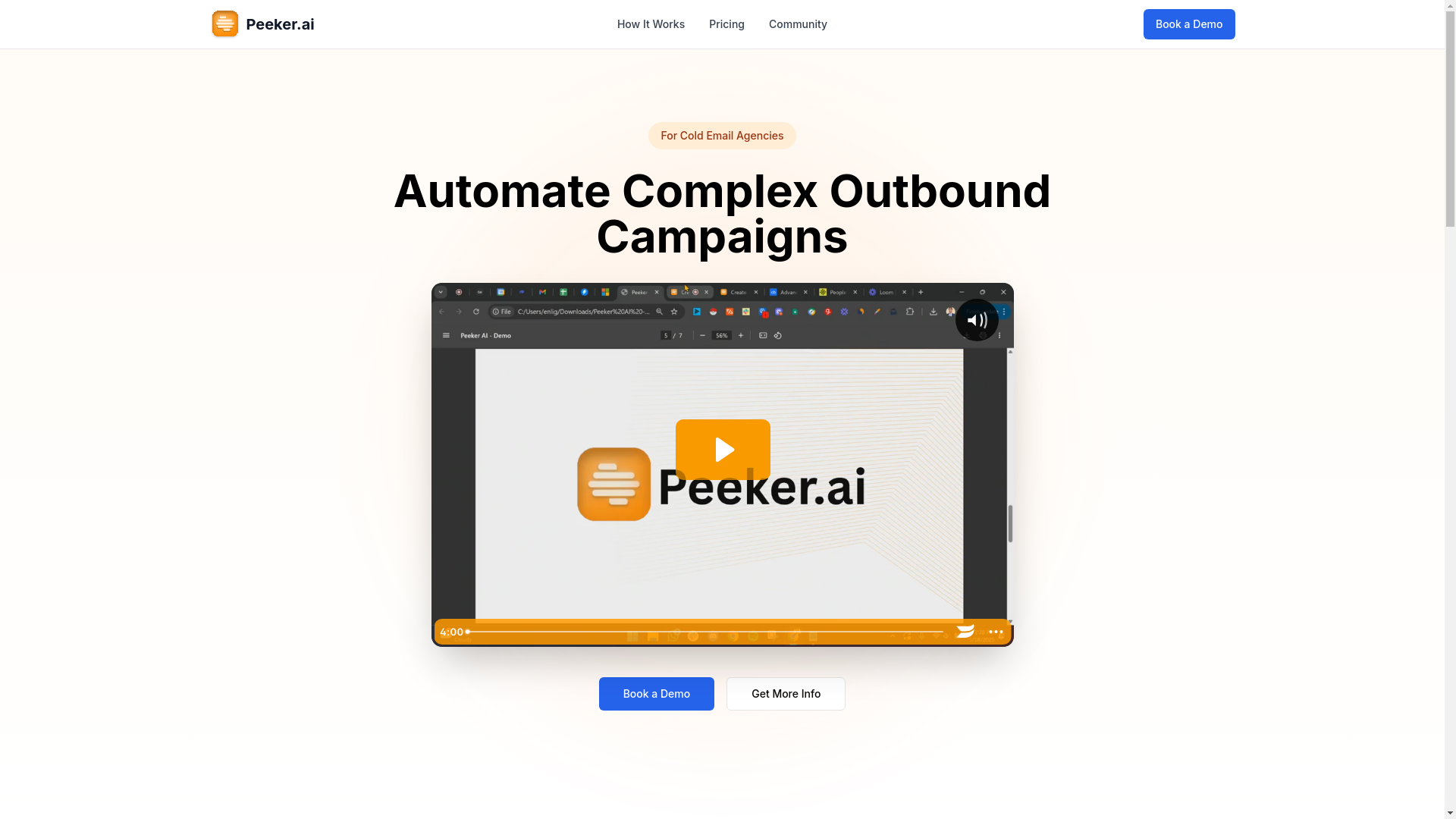 website screenshot of https://peekeroptimize.co/