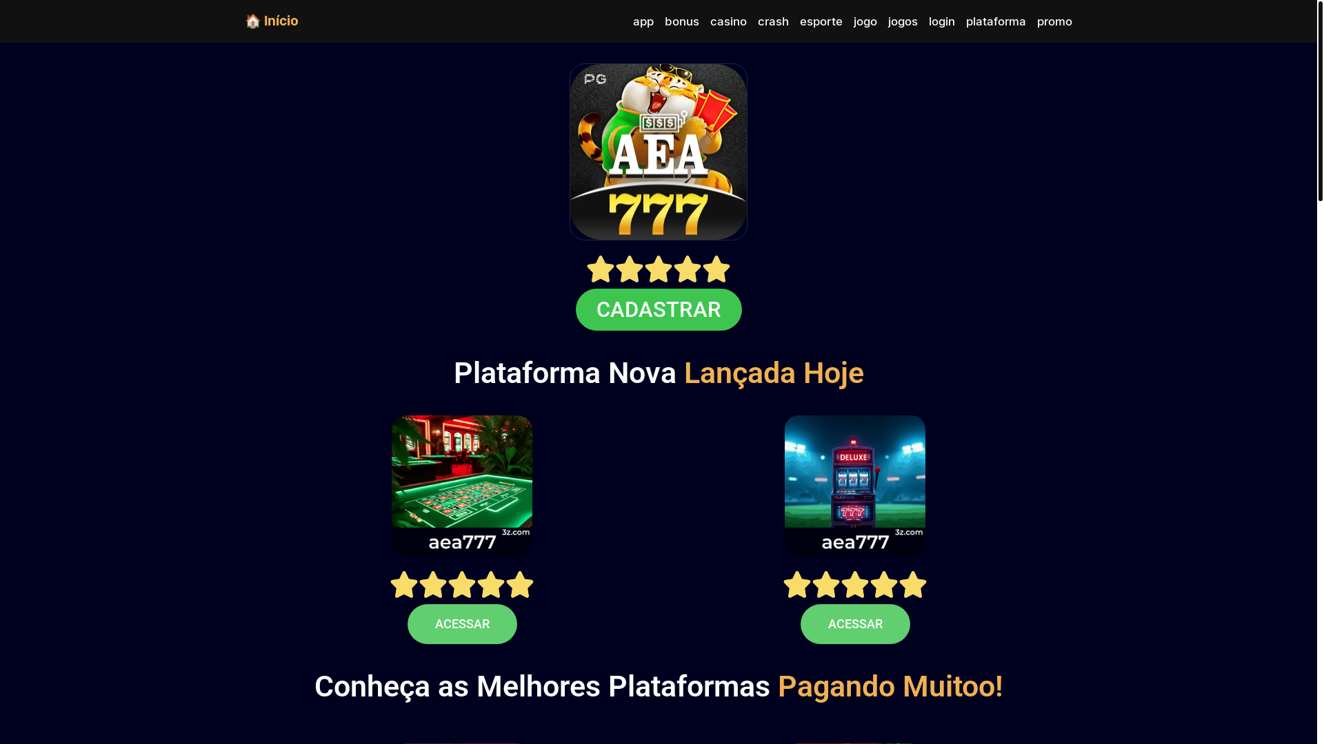 website screenshot of https://aea777u.com/