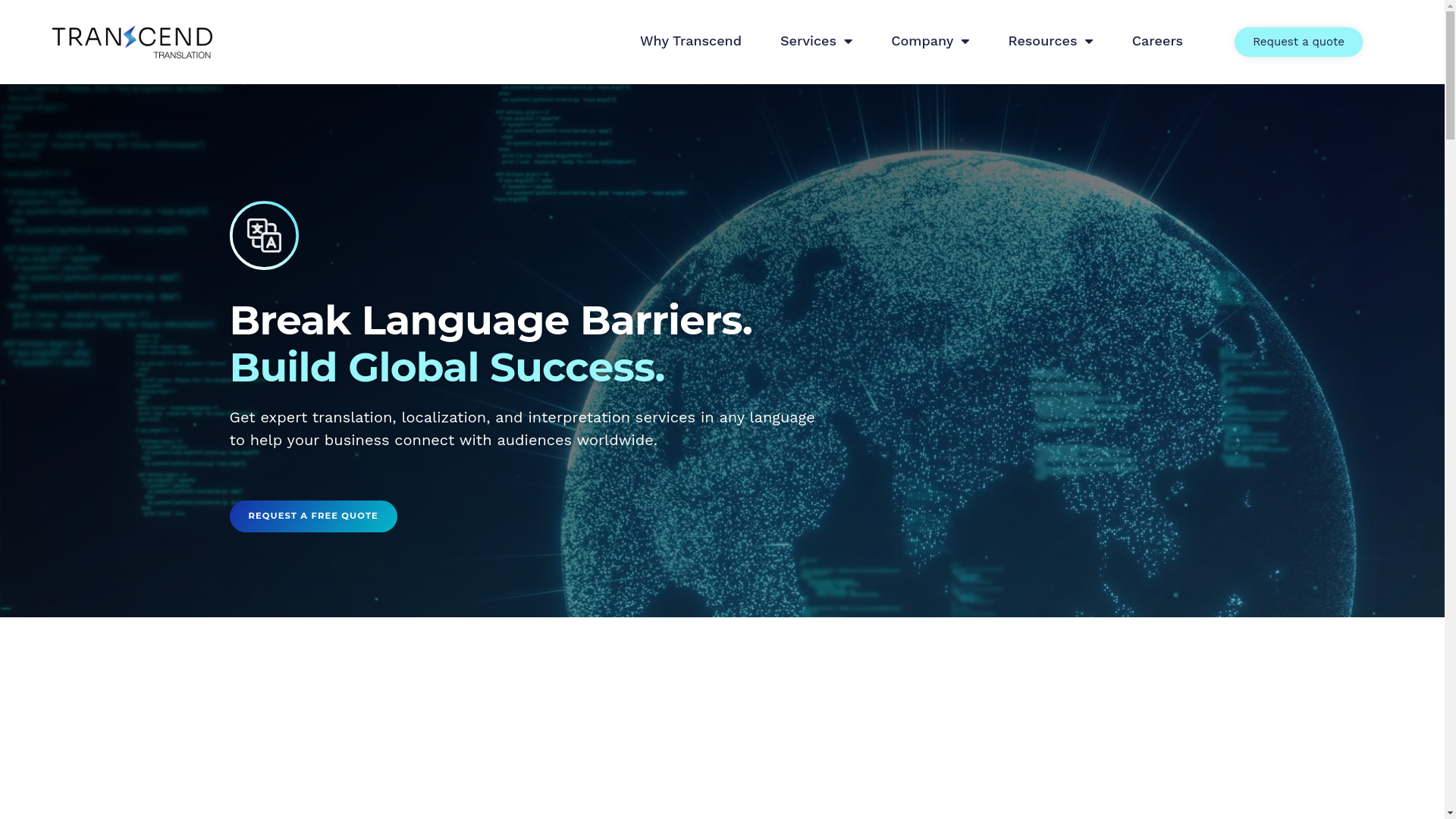 website screenshot of https://localization-team.com/