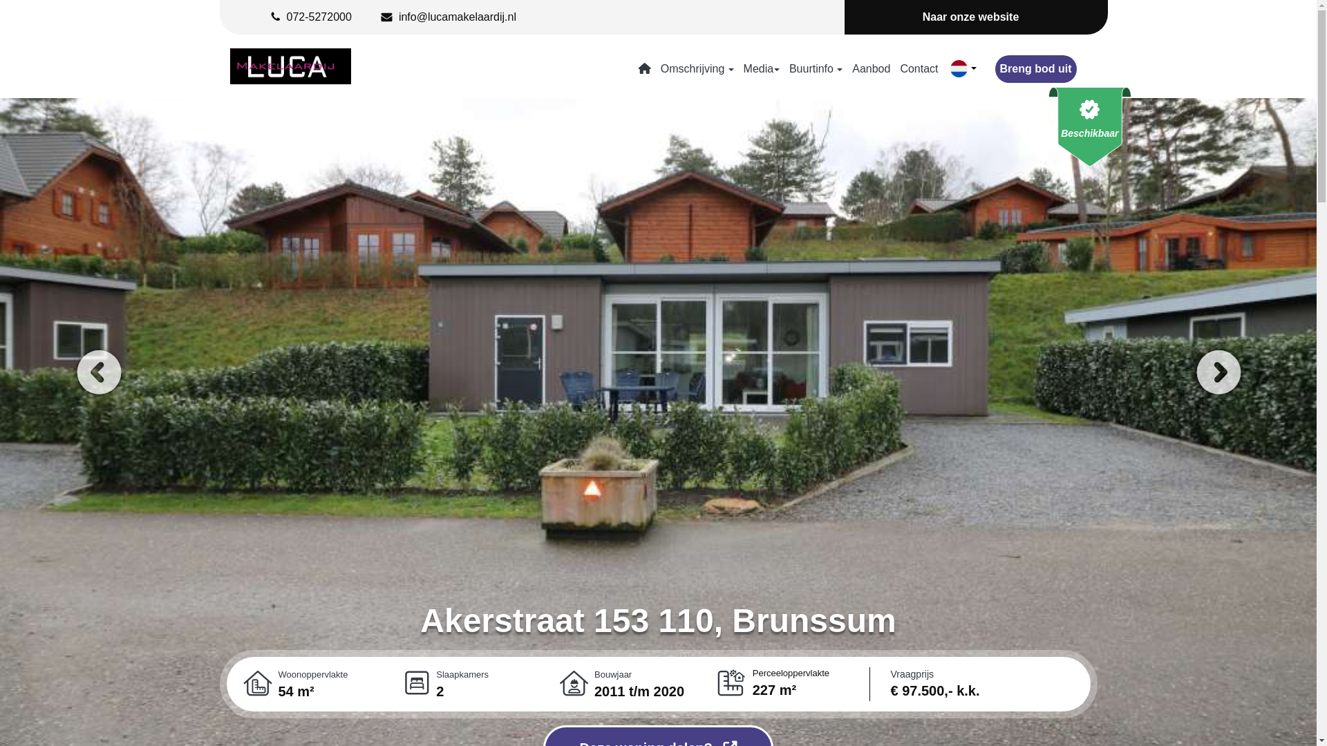website screenshot of https://akerstraat153110.nl/