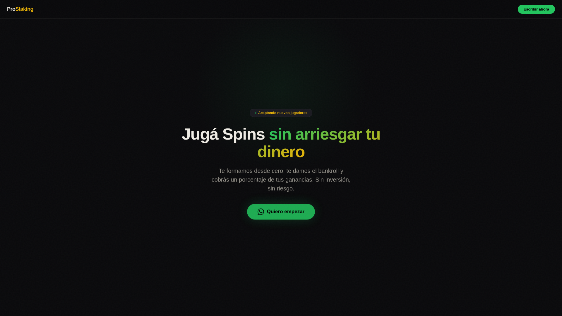 website screenshot of https://prostaking.app/