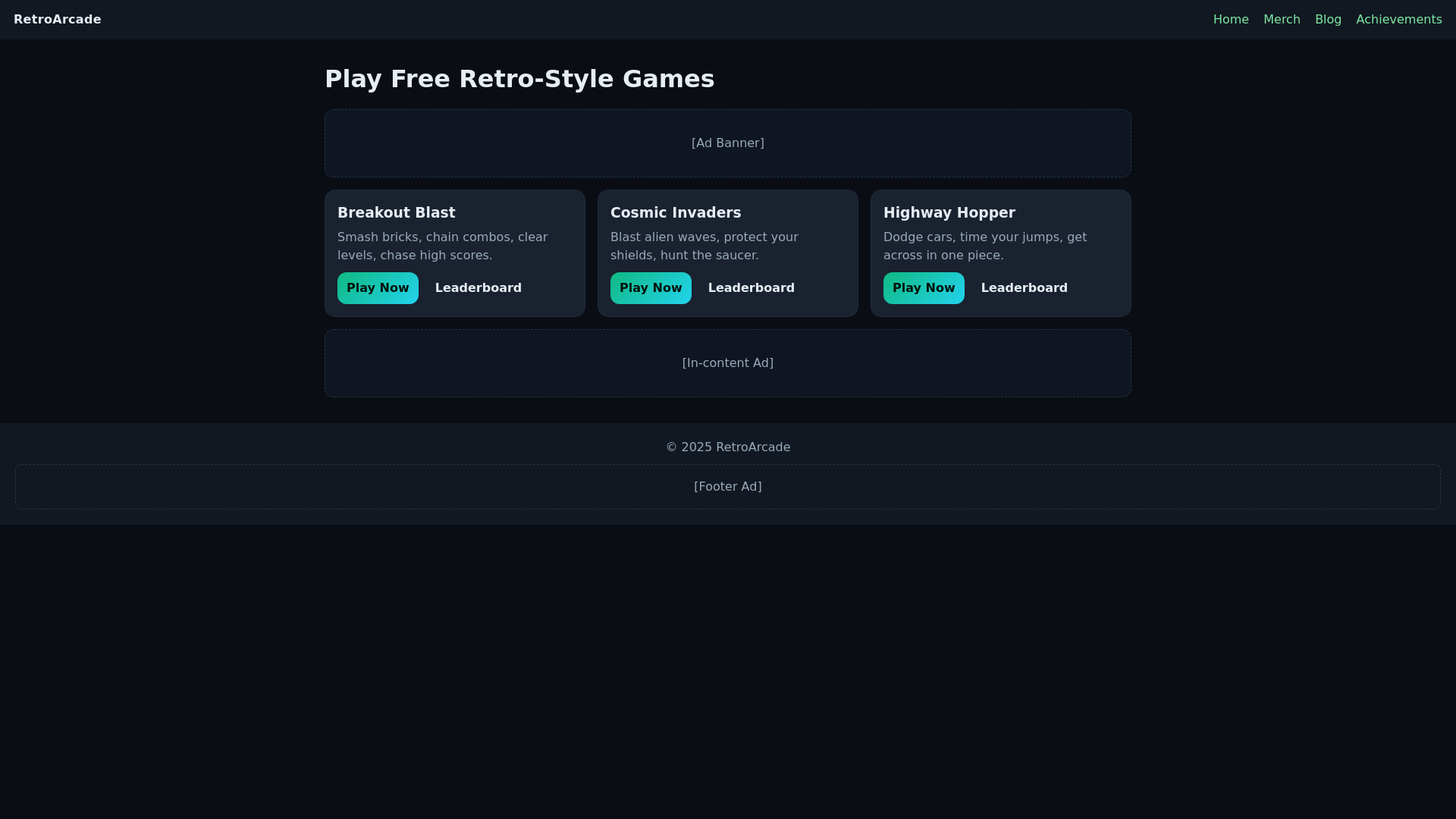 website screenshot of https://insertaquarter.pages.dev/