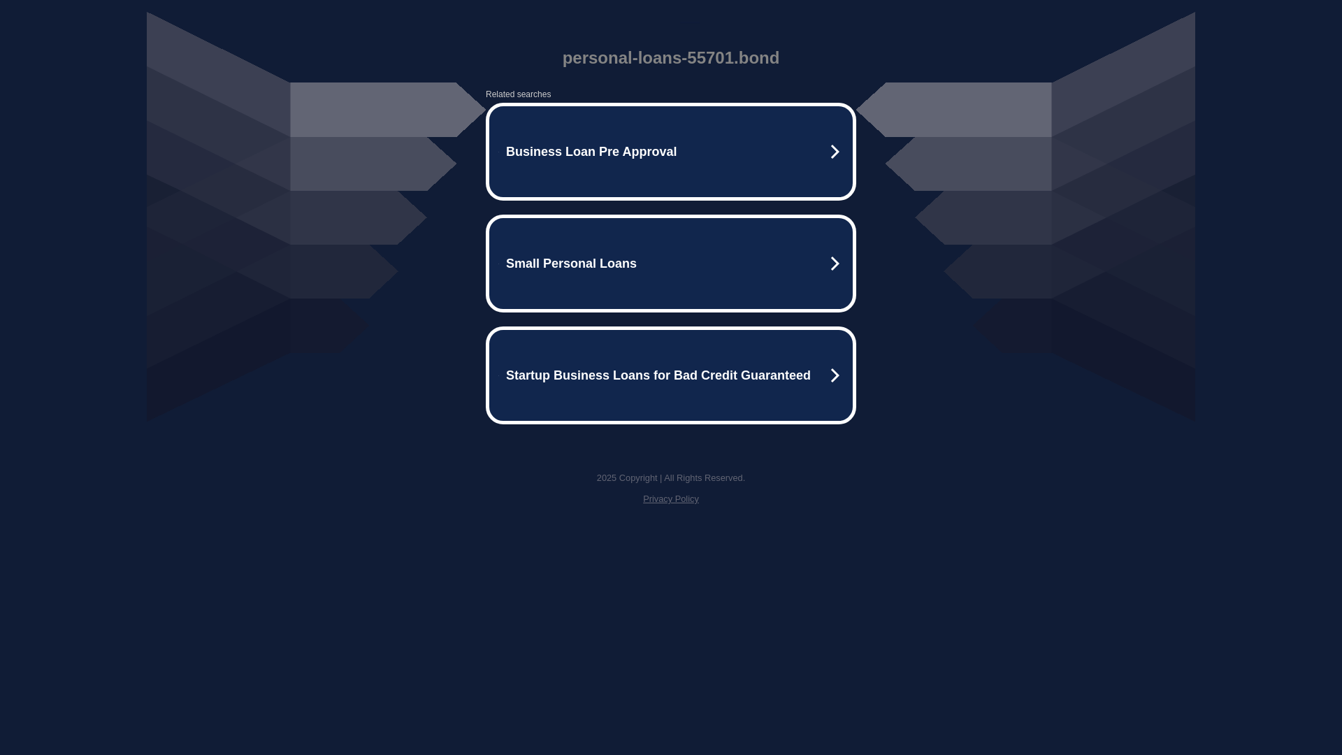 website screenshot of https://personal-loans-55701.bond/