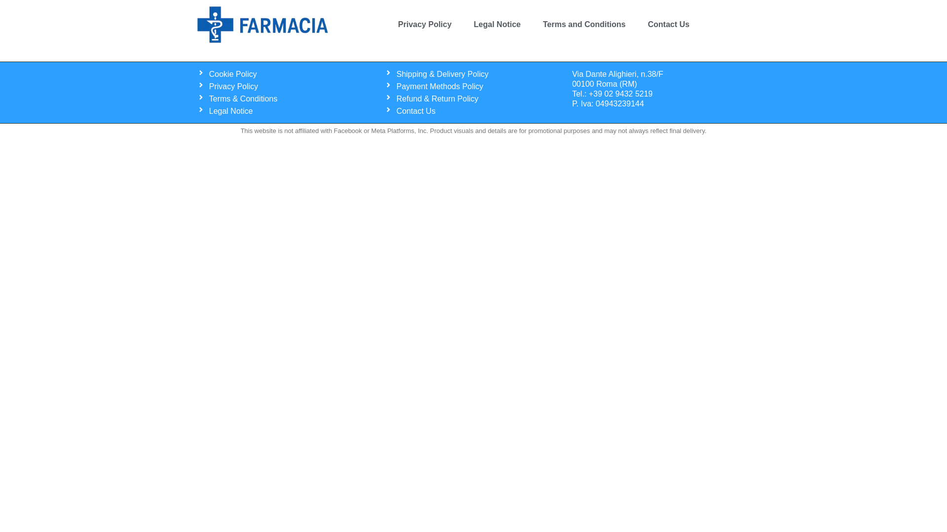 website screenshot of https://pharmavitaplus.com/