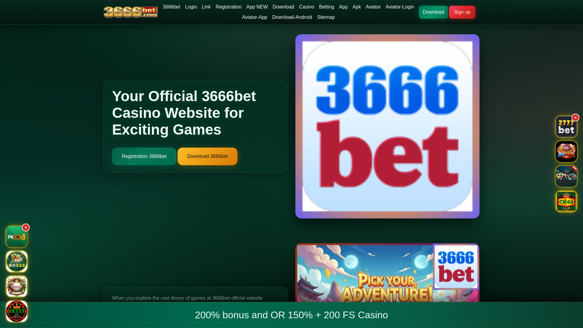 website screenshot of https://3666betshunno.com/