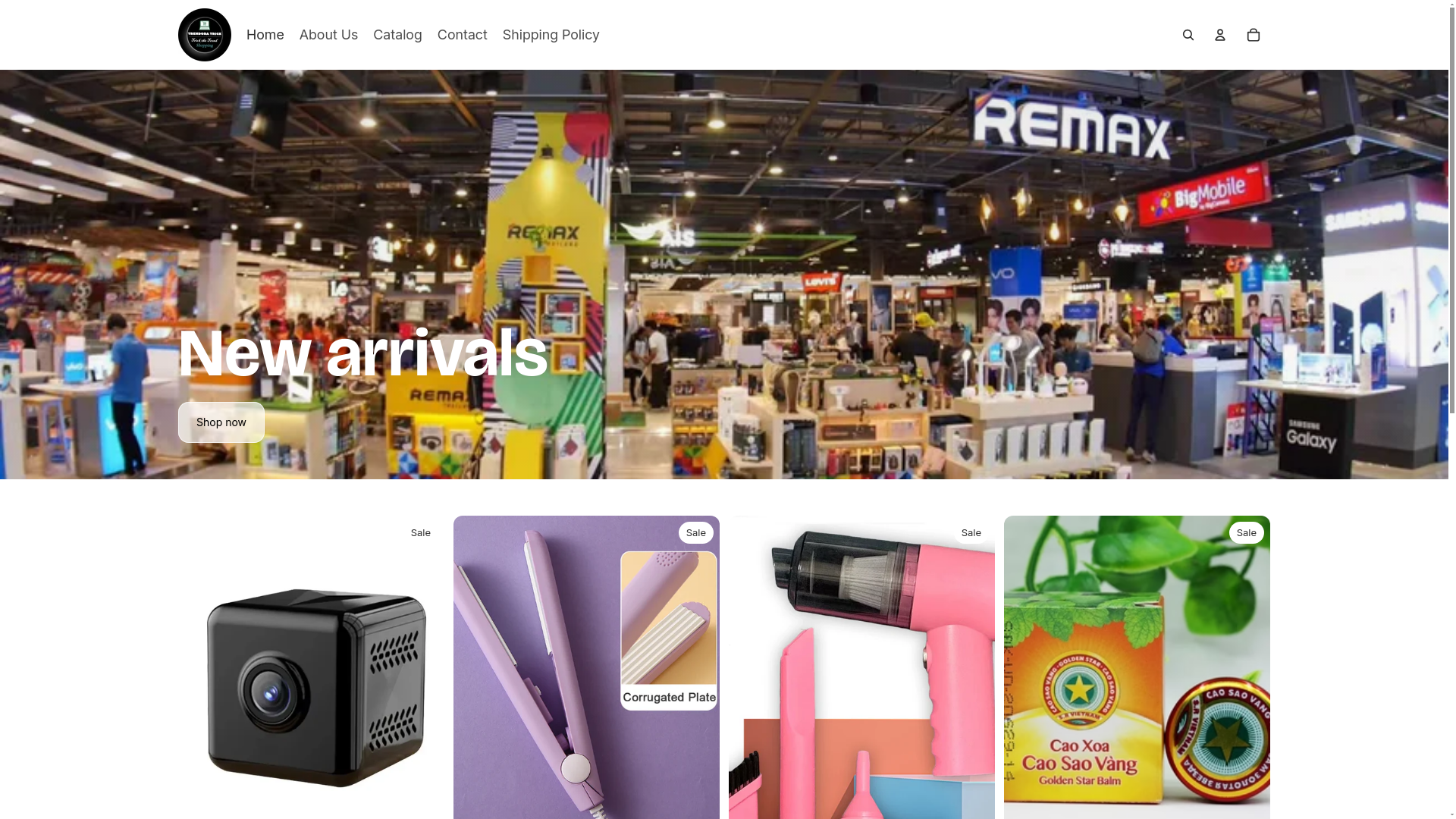 website screenshot of https://trendoratrick.com/
