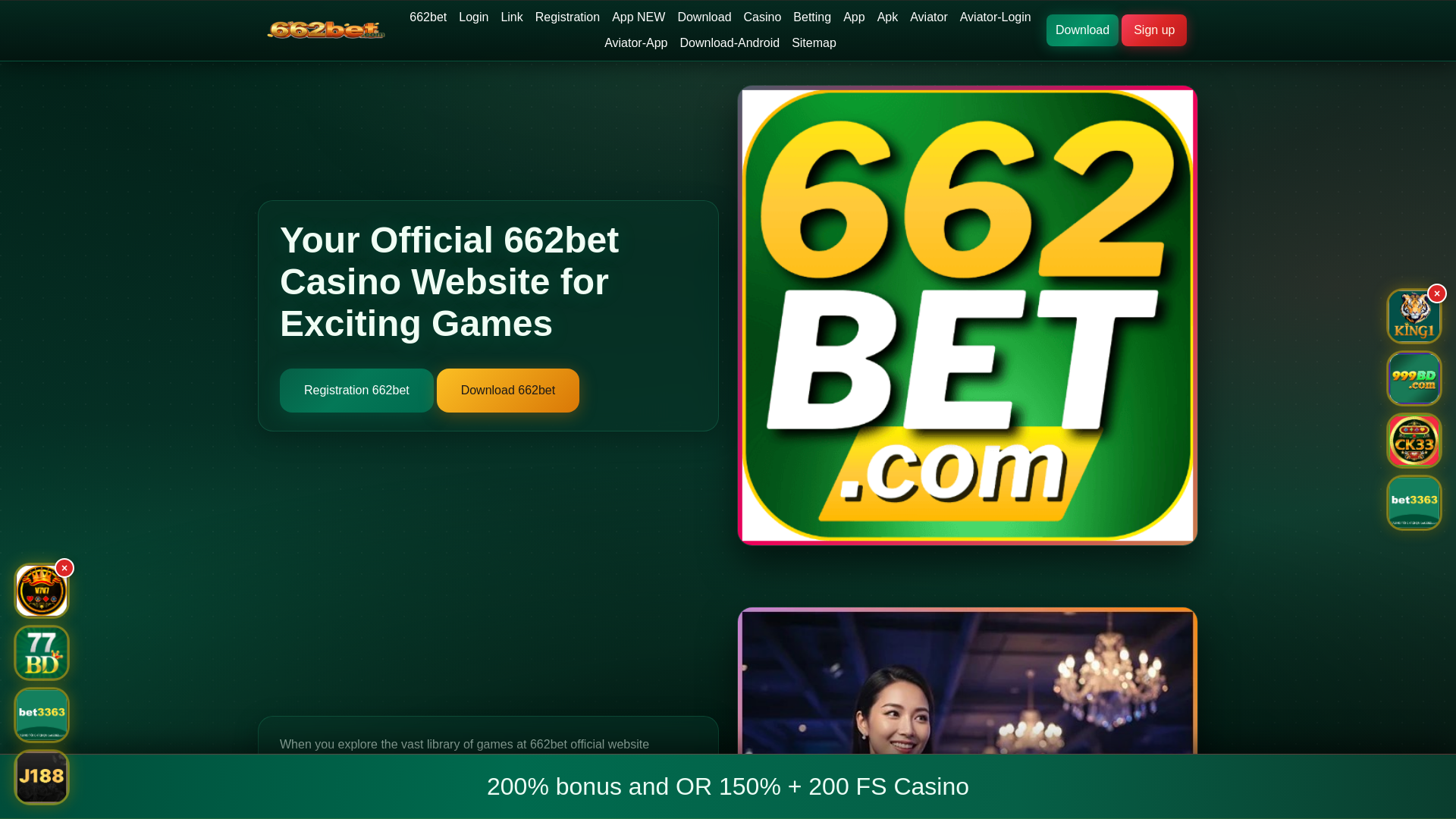 website screenshot of https://662betshunno.com/