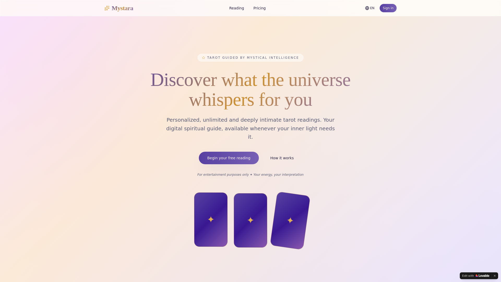 website screenshot of https://destinoahora.com/