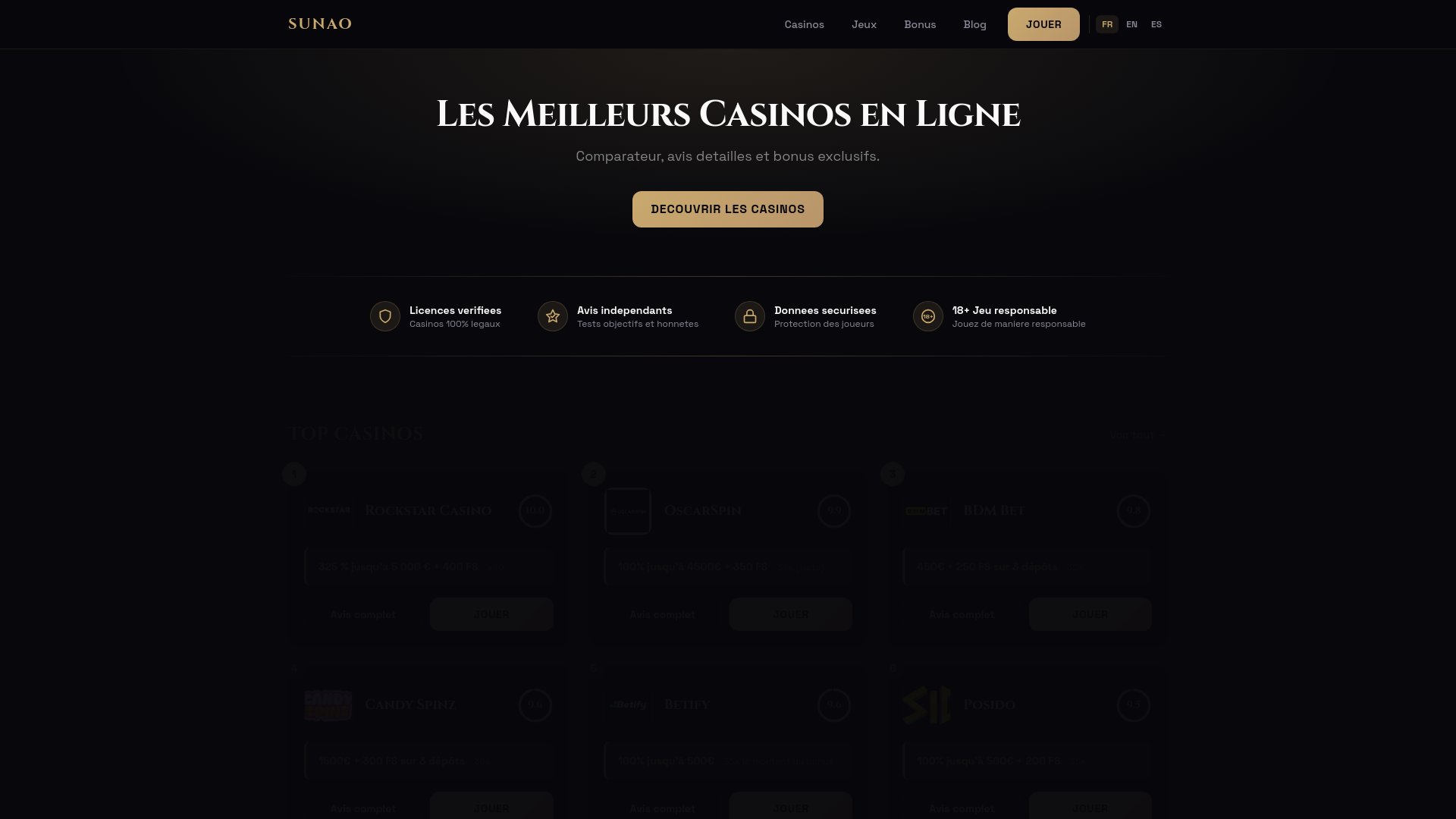 website screenshot of https://sunaocasino.pages.dev/