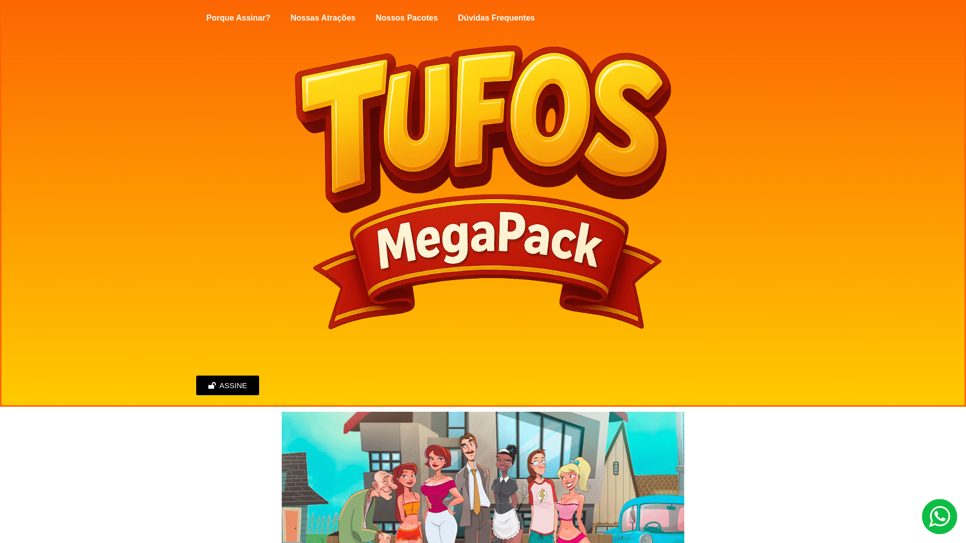 website screenshot of https://sacanasmegapackvip.site/