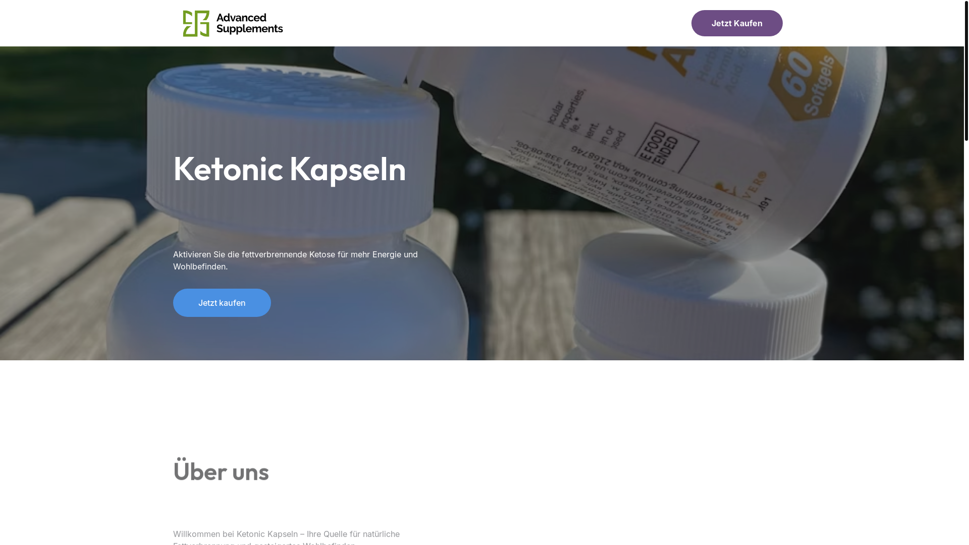 website screenshot of https://ketoniccapsules.de/