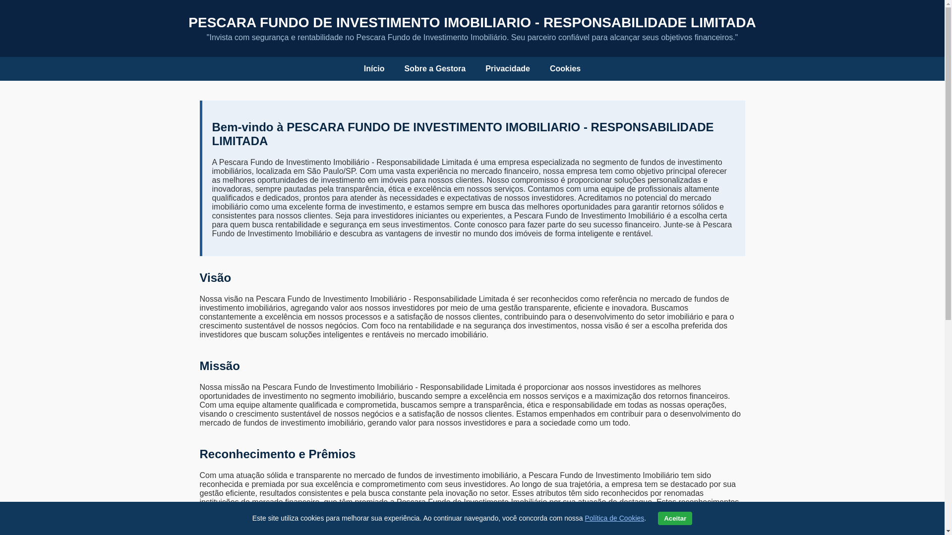 website screenshot of https://pescara-fii.shop/