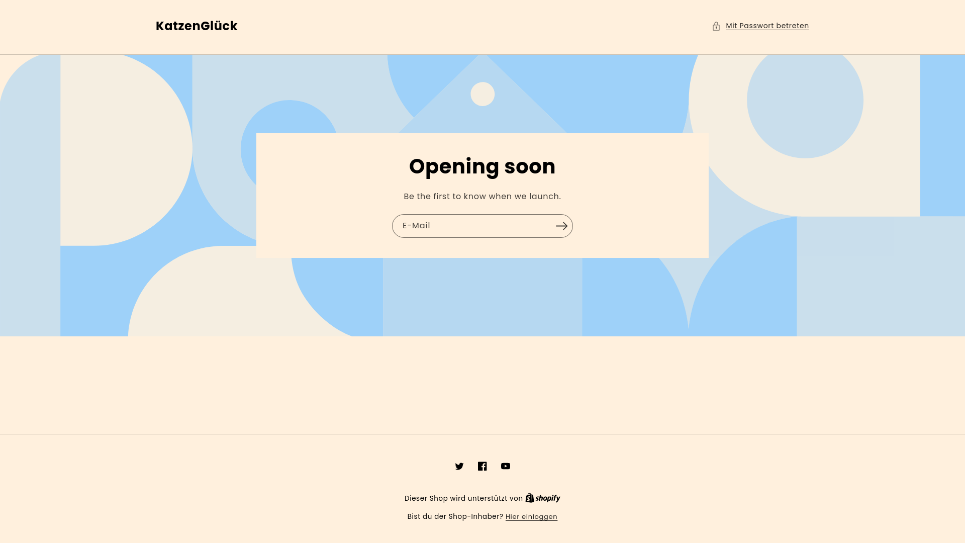 website screenshot of https://katzenglueck.eu/