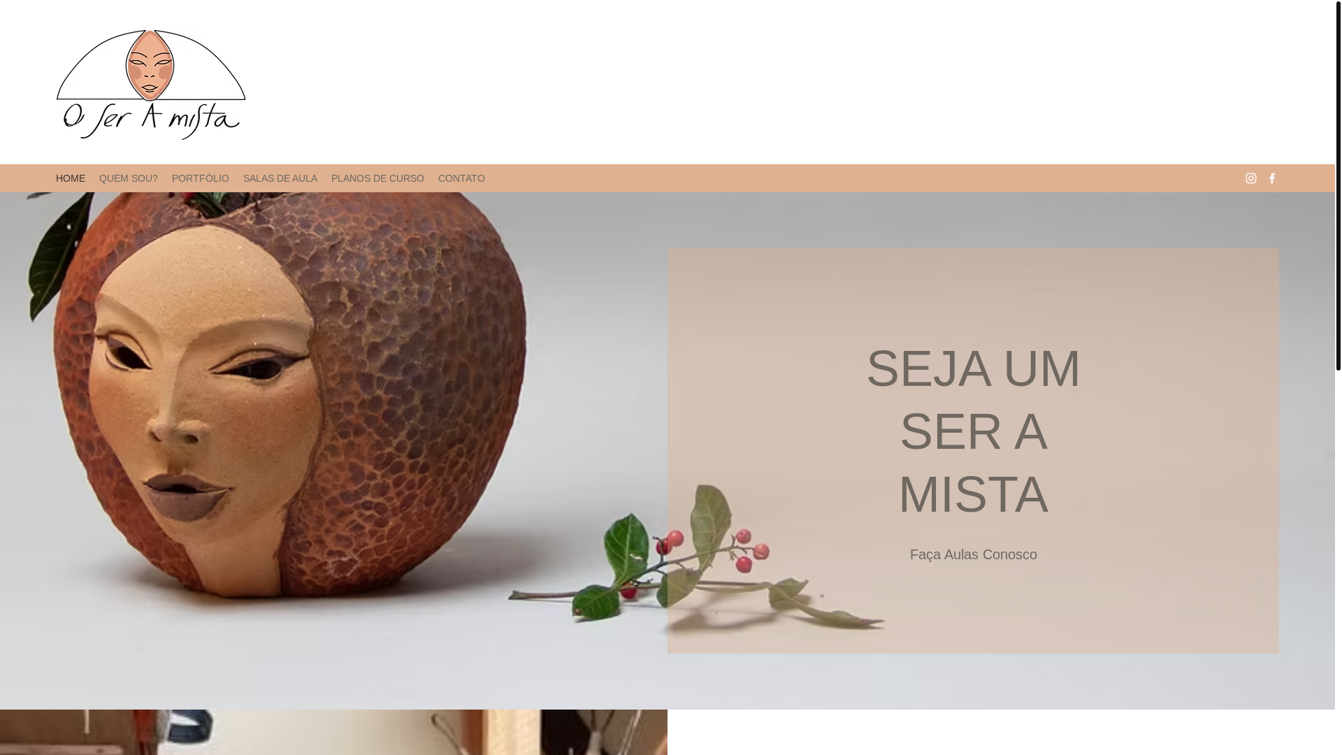 website screenshot of https://oseramista.com.br/