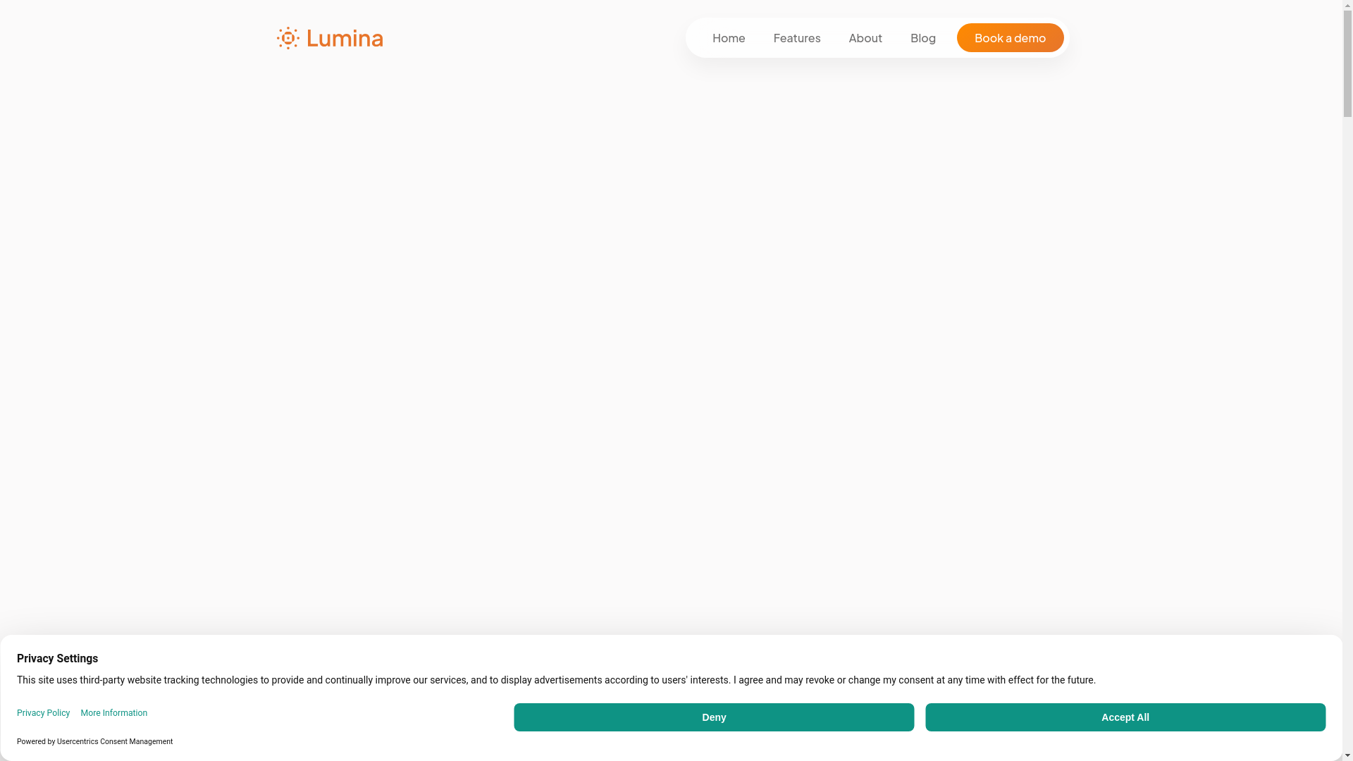 website screenshot of https://getlumina-app.com/