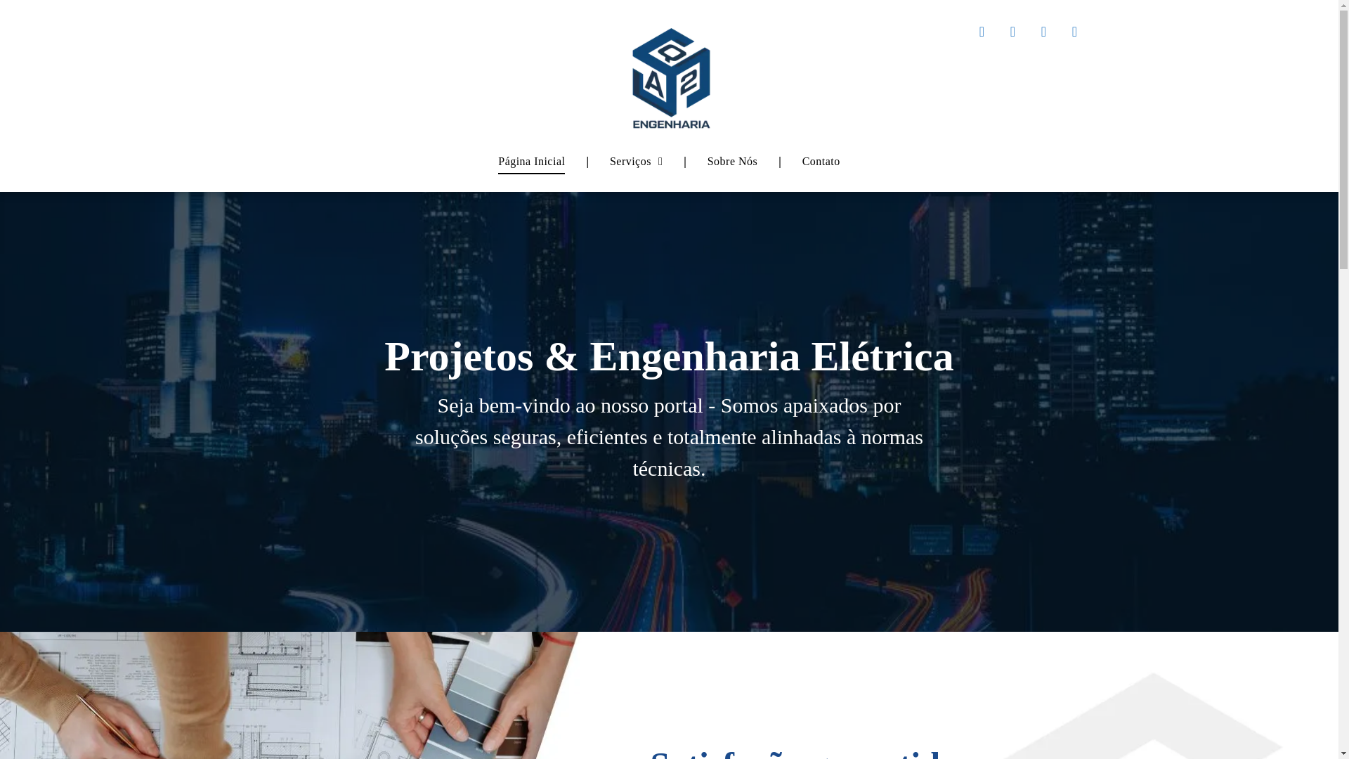website screenshot of https://aq2engenharia.com.br/
