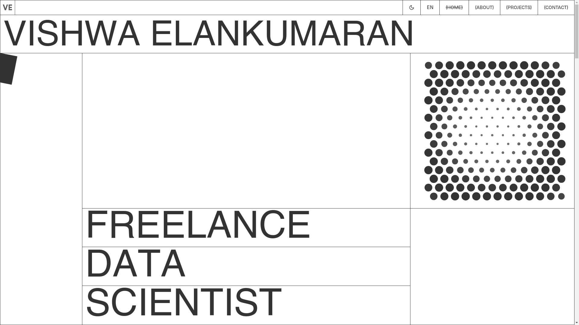 website screenshot of https://vishwaelankumaran.com/