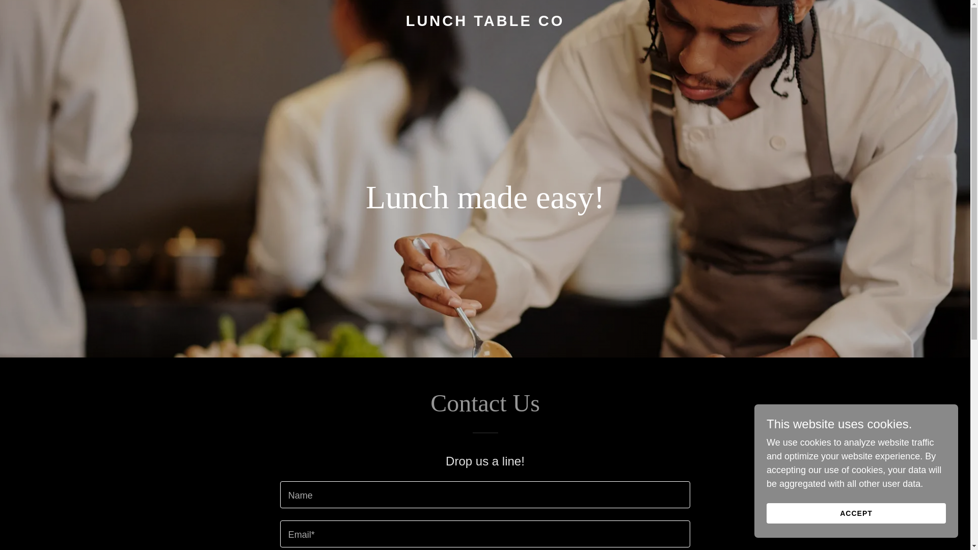 website screenshot of https://lunchtableco.com/