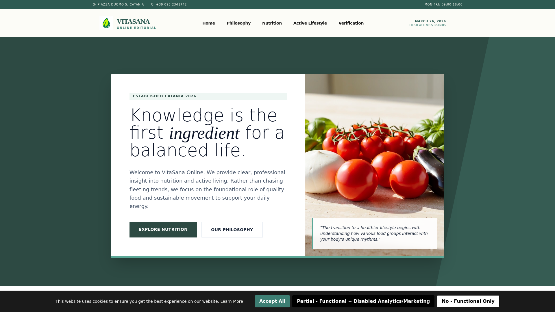 website screenshot of https://vitasanaonlinecomar.info