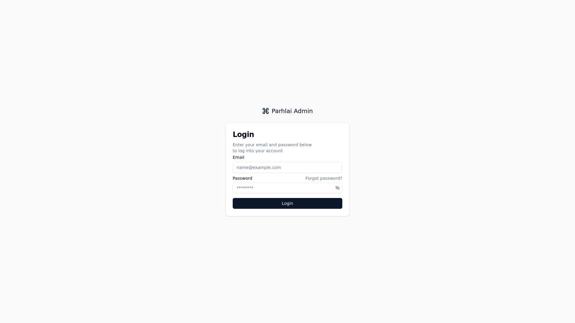 website screenshot of https://parhlai-admin.pages.dev/