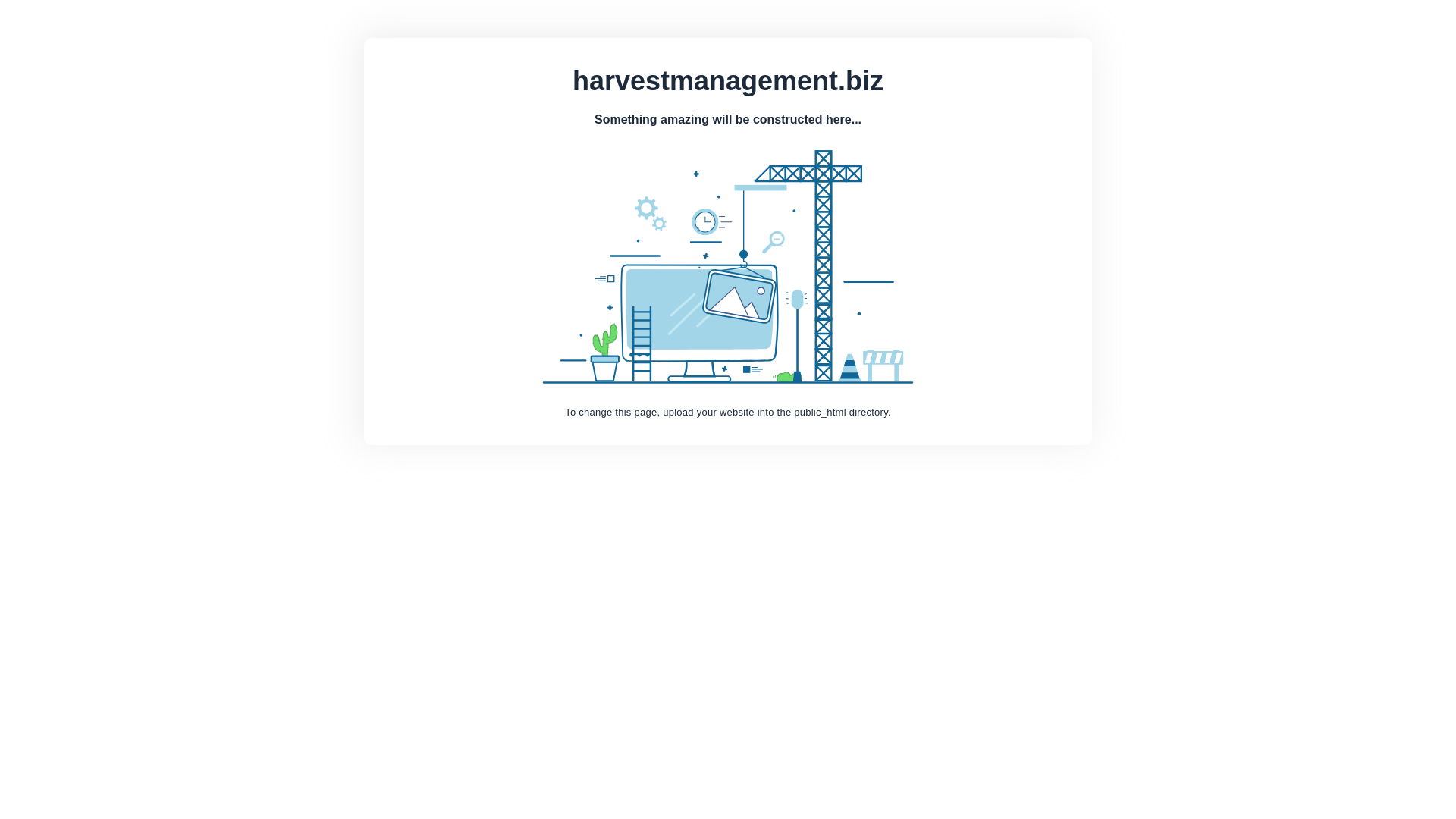 website screenshot of https://harvestmanagement.biz/