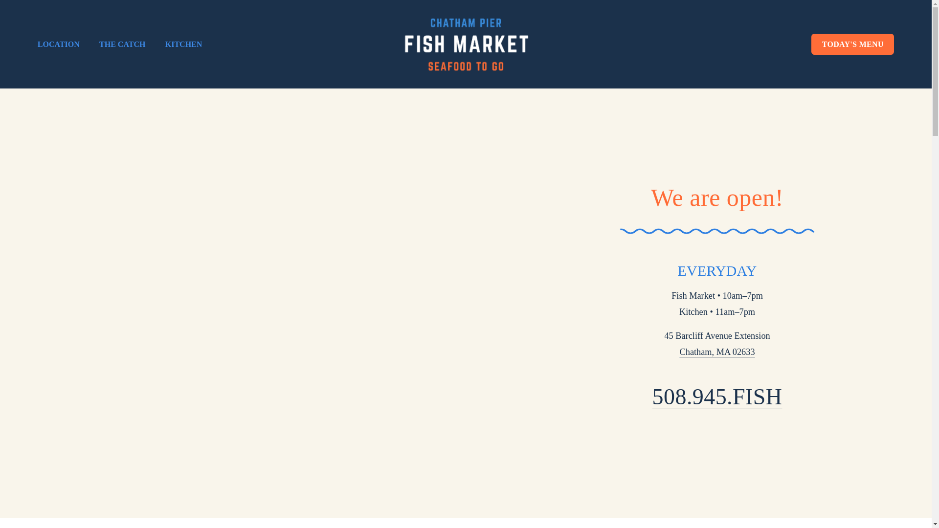 website screenshot of https://chathampierfish.company/