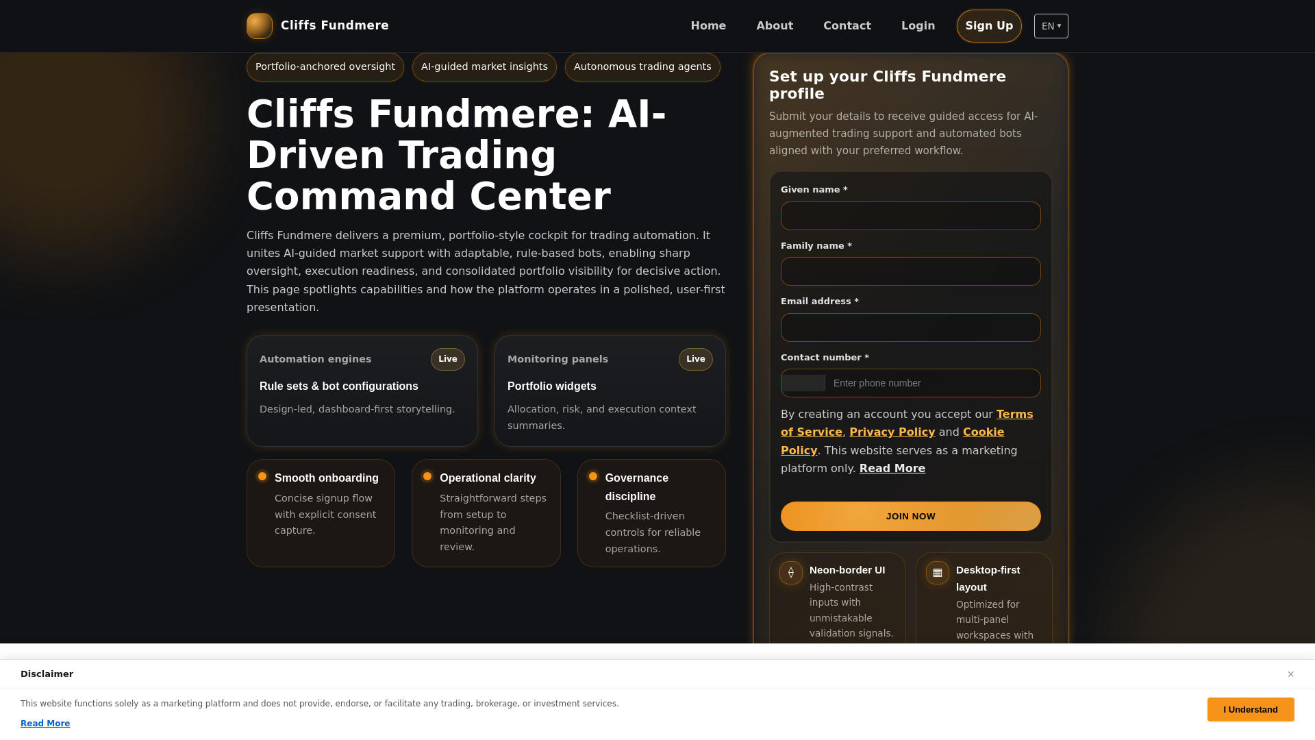 website screenshot of https://cliffsfundmere-click.pages.dev/