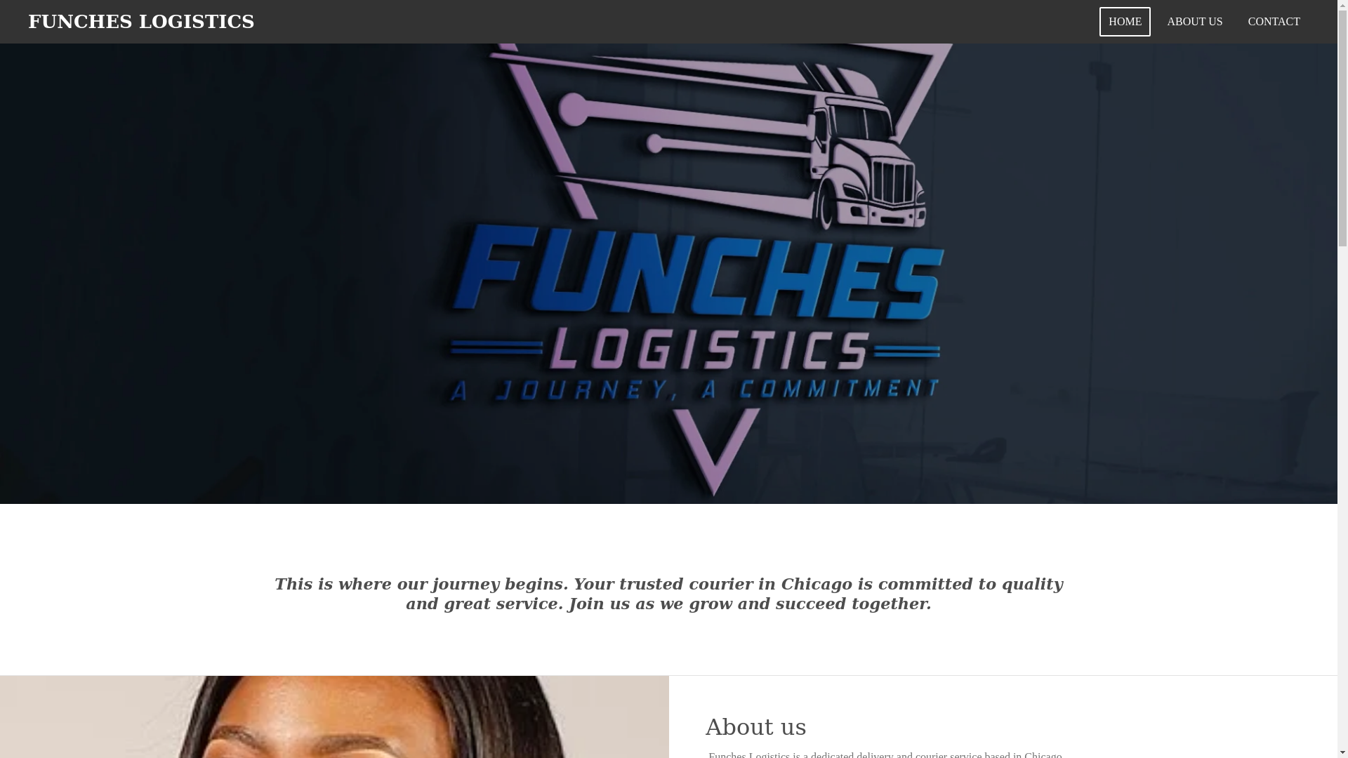 website screenshot of https://funches-logistics.com/