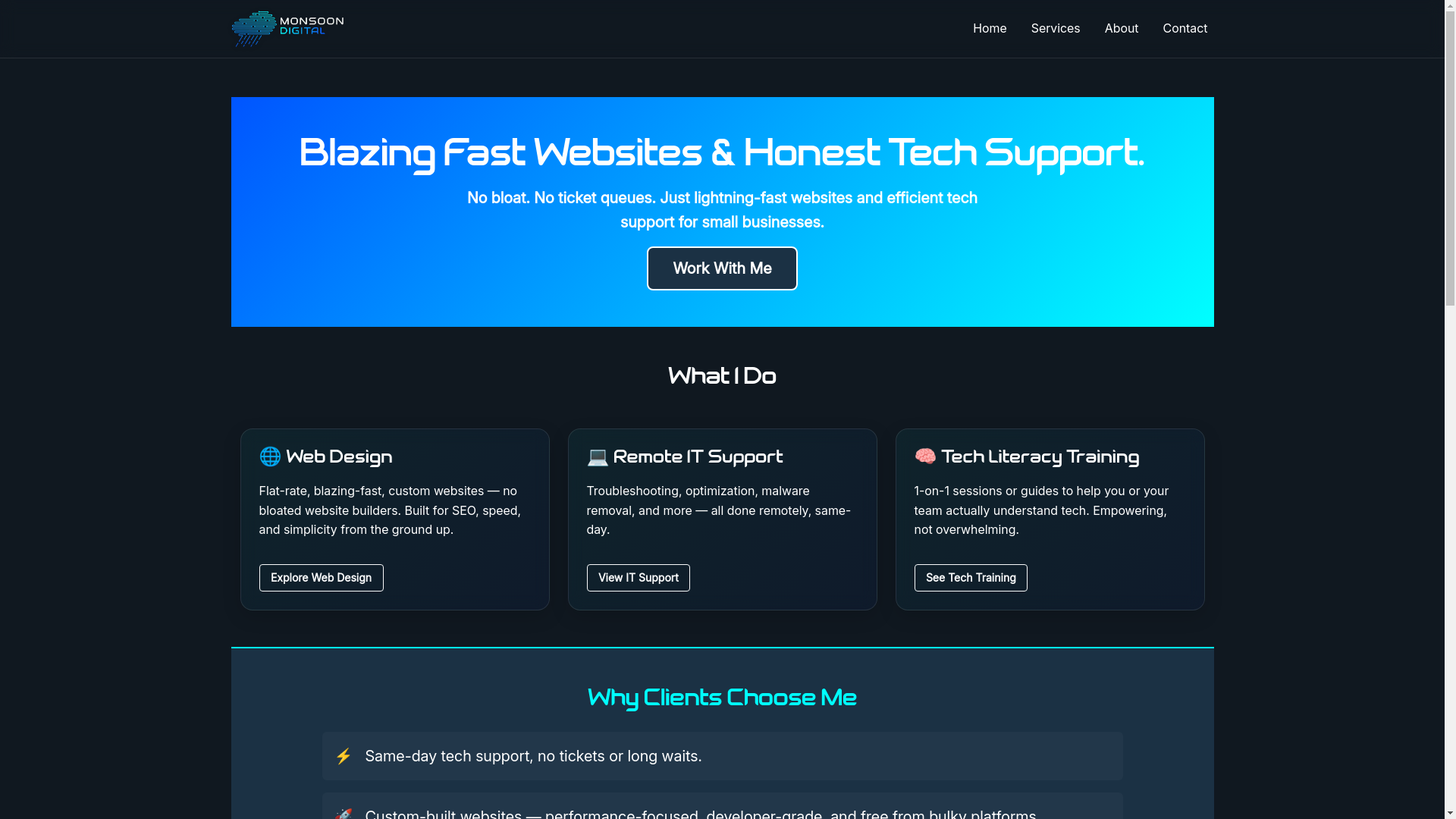 website screenshot of https://monsoondigitalnow.com/