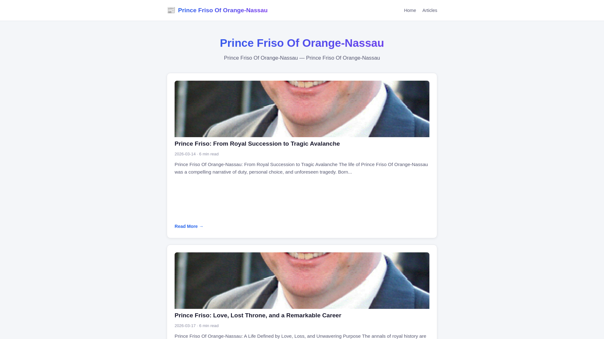 website screenshot of https://prince-friso-of-orange-nassau.pages.dev/
