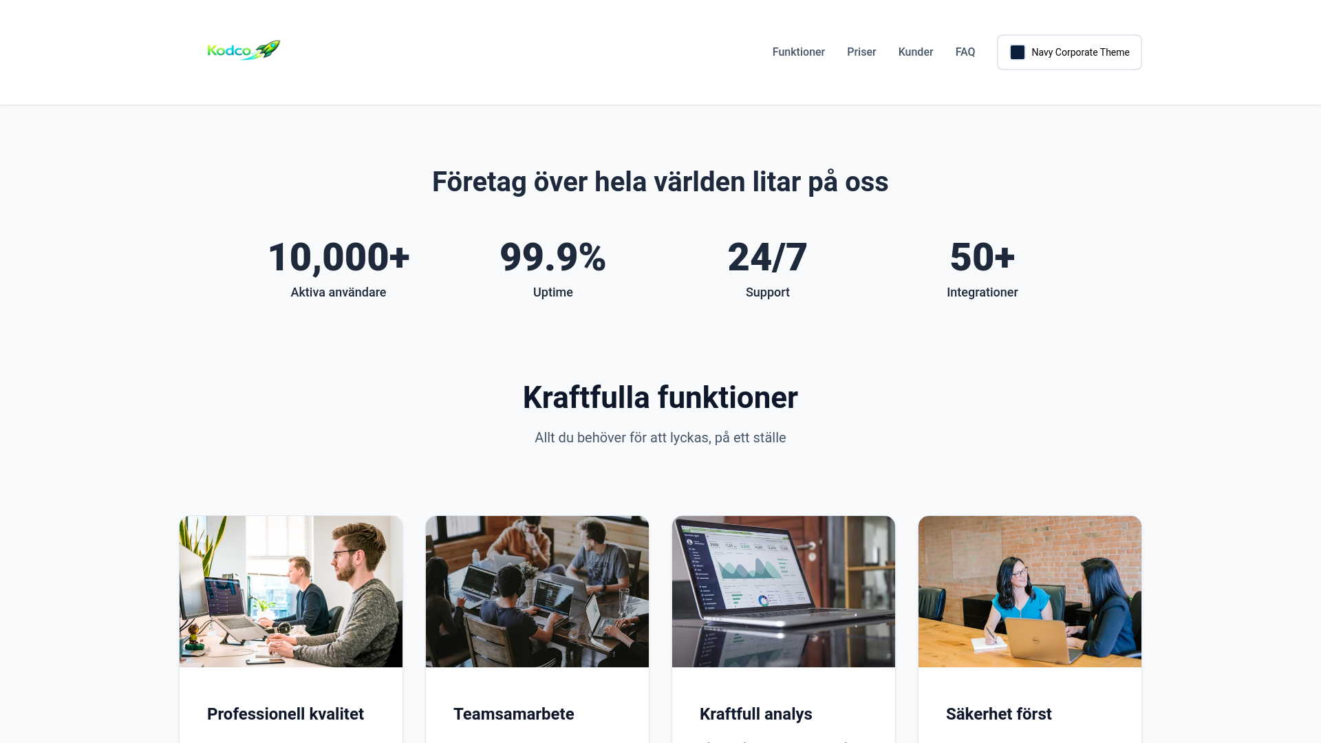 website screenshot of https://kodco-demo-product.pages.dev/