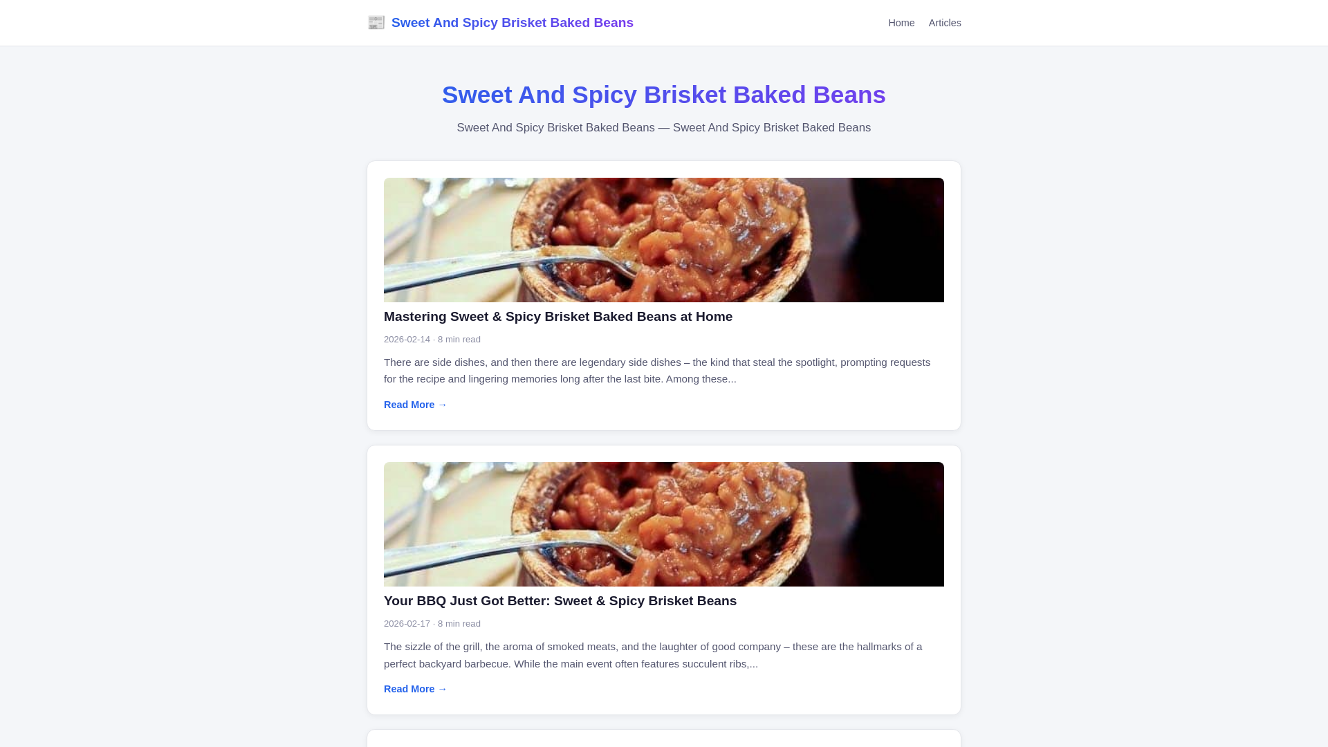 website screenshot of https://sweet-and-spicy-brisket-baked-beans.pages.dev/