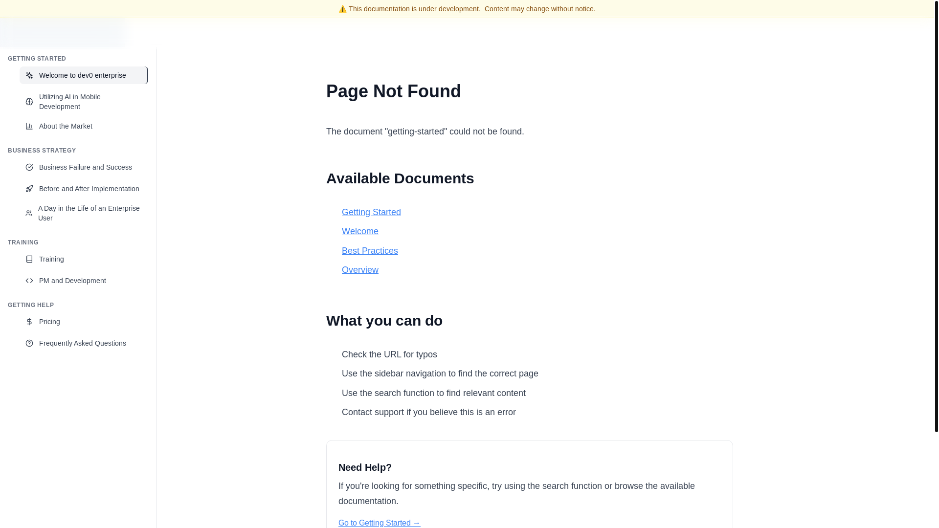website screenshot of https://dev0enterprise.pages.dev/